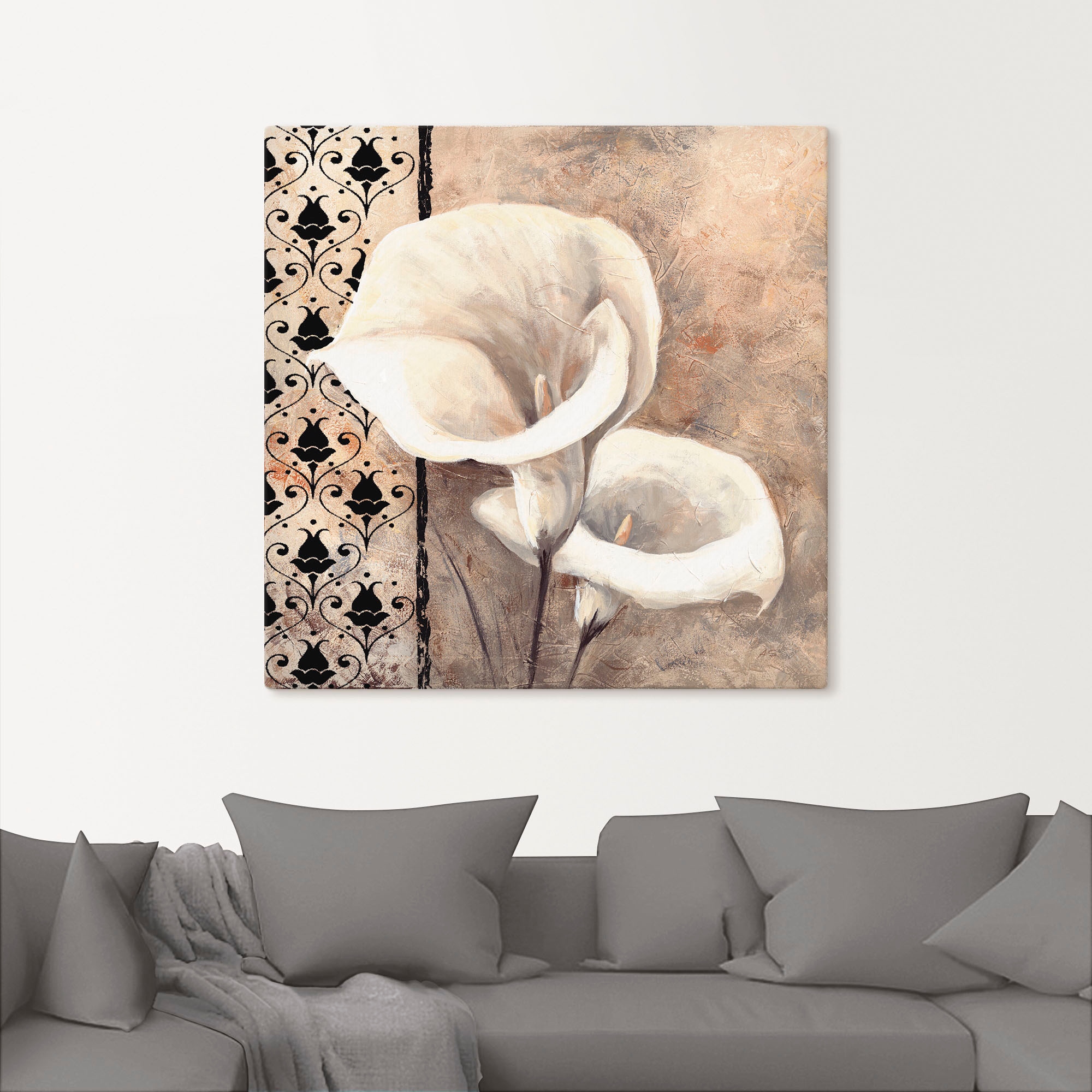 Artland Leinwandbild »Klassische Callas« Blumenbilder 1 Stk. tlg. als Alubild, Outdoorbild, Leinwandbild, Poster in verschied. Größen