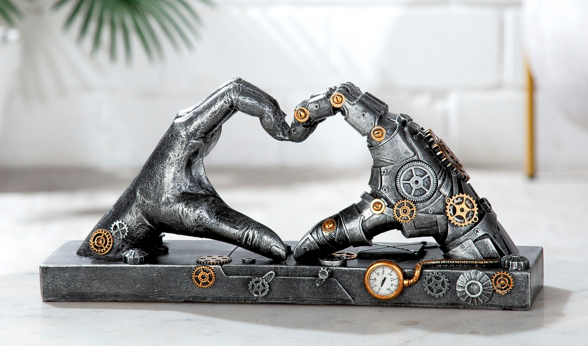 Casablanca by Gilde Dekofigur »Skulptur Steampunk Hand, silber«, (1 St.),  silberfarben bestellen bei OTTO