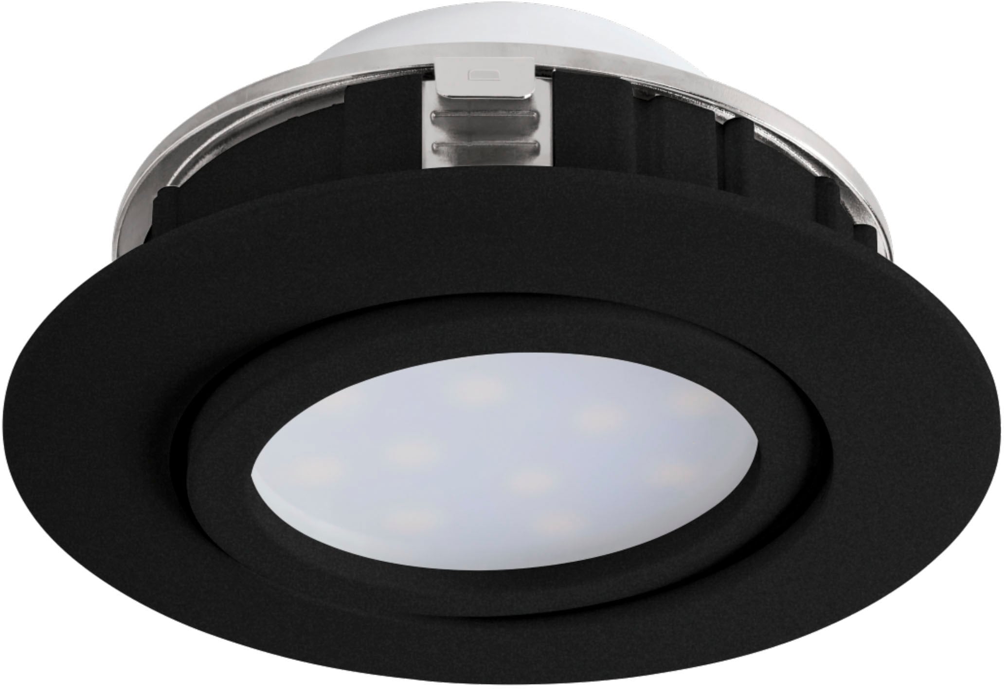 EGLO Deckenleuchte »PINEDA«, Leuchtmittel LED-Modul | LED fest integriert, Deckenleuchte in schwarz aus Kunststoff - 1X5,5W - Warmweiß