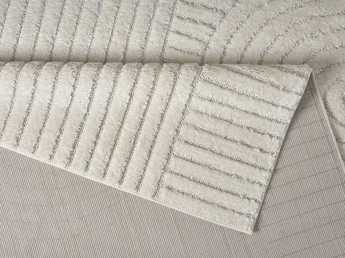 OTTO home Teppich »Jonne«, rechteckig, 20 mm Höhe, Boho Design, 3D Optik, Scandi, Wohnzimmer, Schlafzimmer