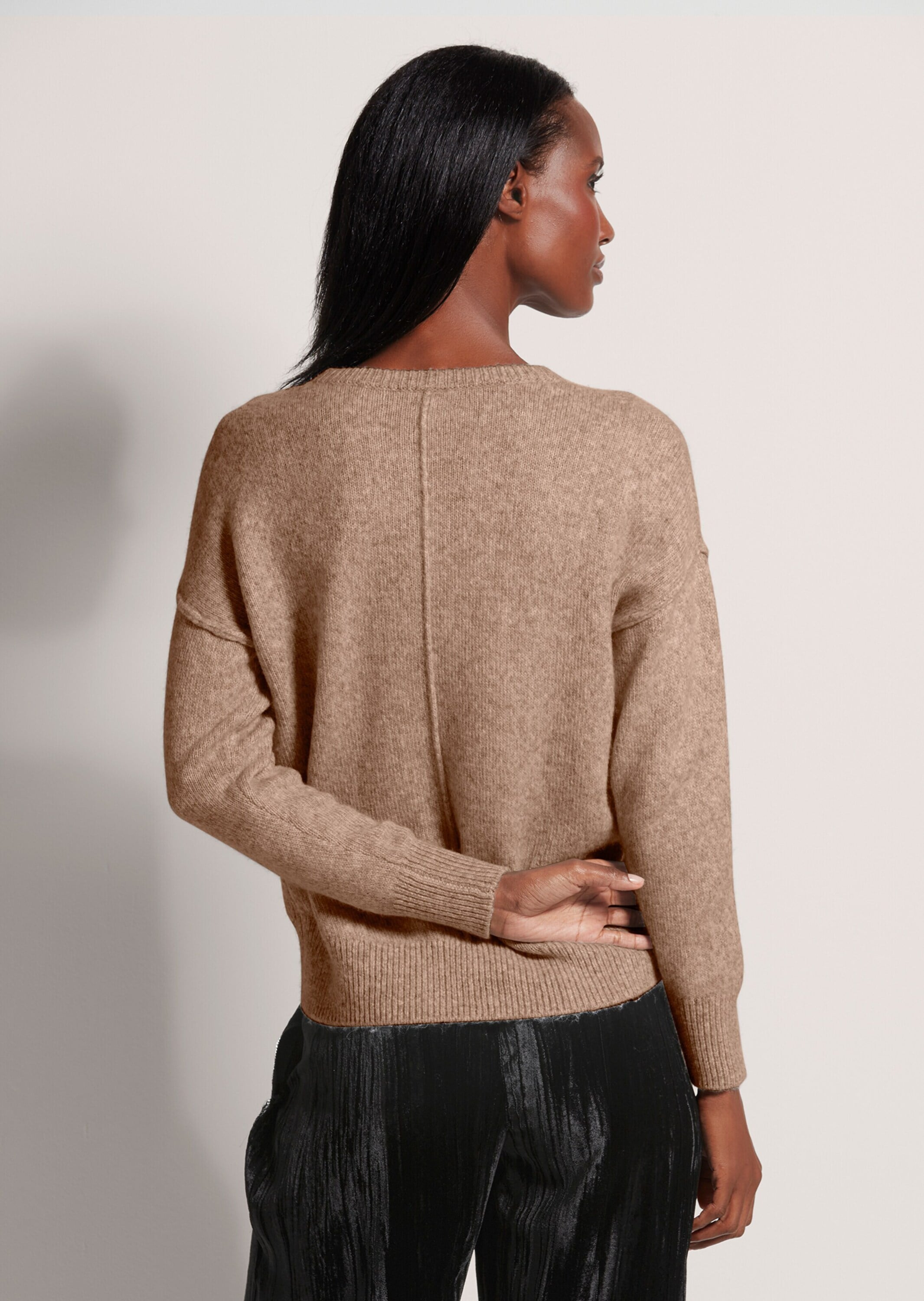 MADELEINE Longpullover »Pullover Rundhals-Pullover mit Stern«