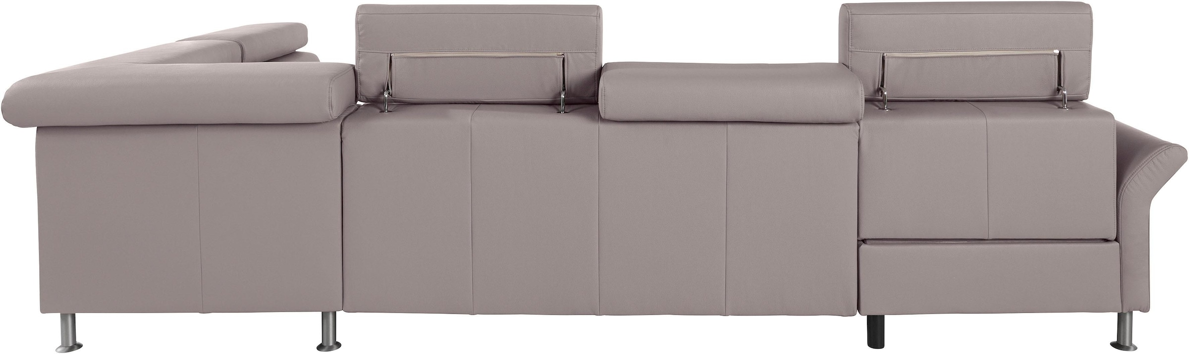 exxpo - sofa fashion Wohnlandschaft »Maretto, bequem und komfortabel, aufwendige Sitzsteppung, U-Form«, inkl. Kopfteilverstellung für mehr Sitzkomfort, wahlweise Bettfunktion
