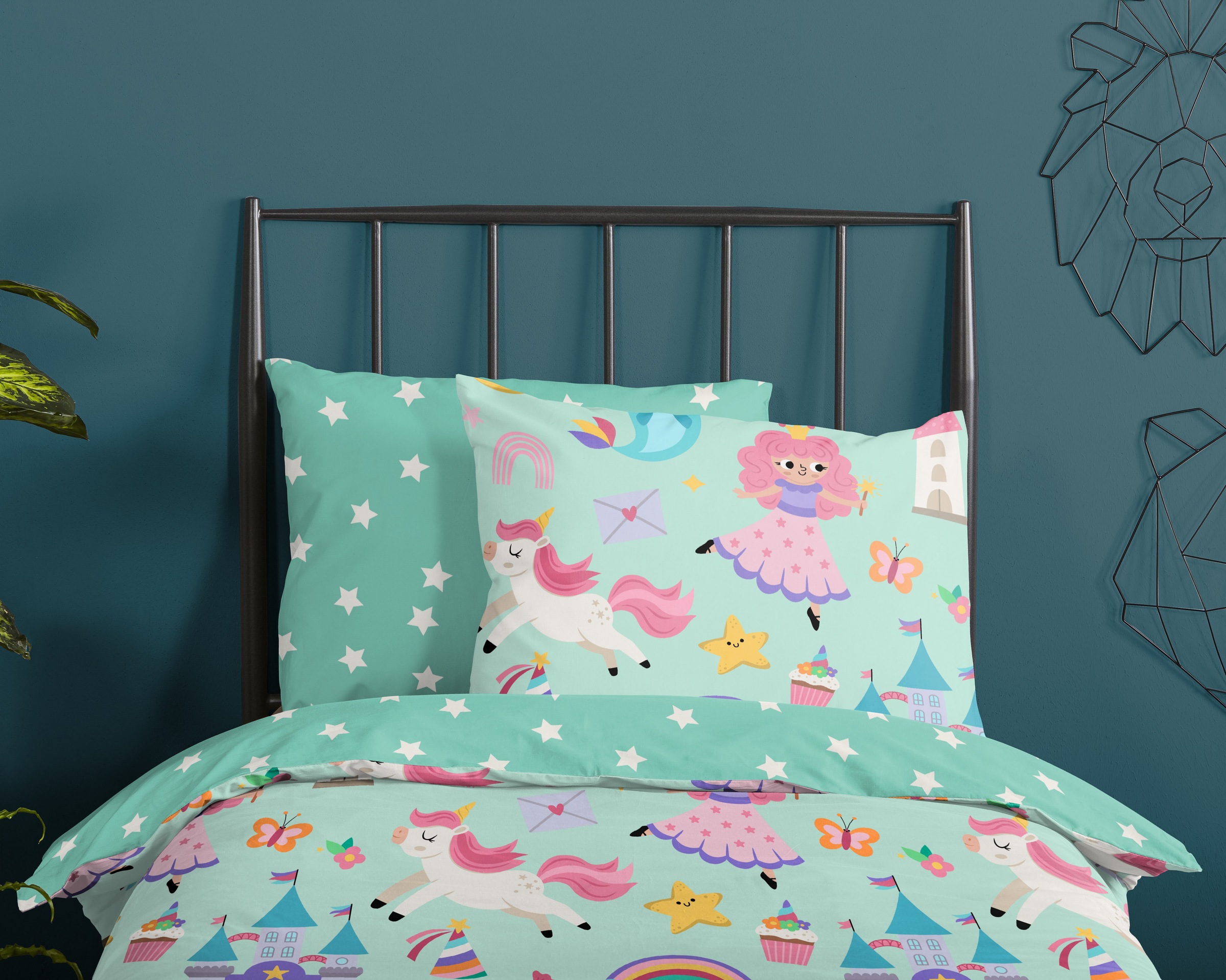 good morning Babybettwäsche »Fantastic«, Baumwolle, Renforcé, Wendeoptik, Kind, Baby, Mädchen, Fantasie