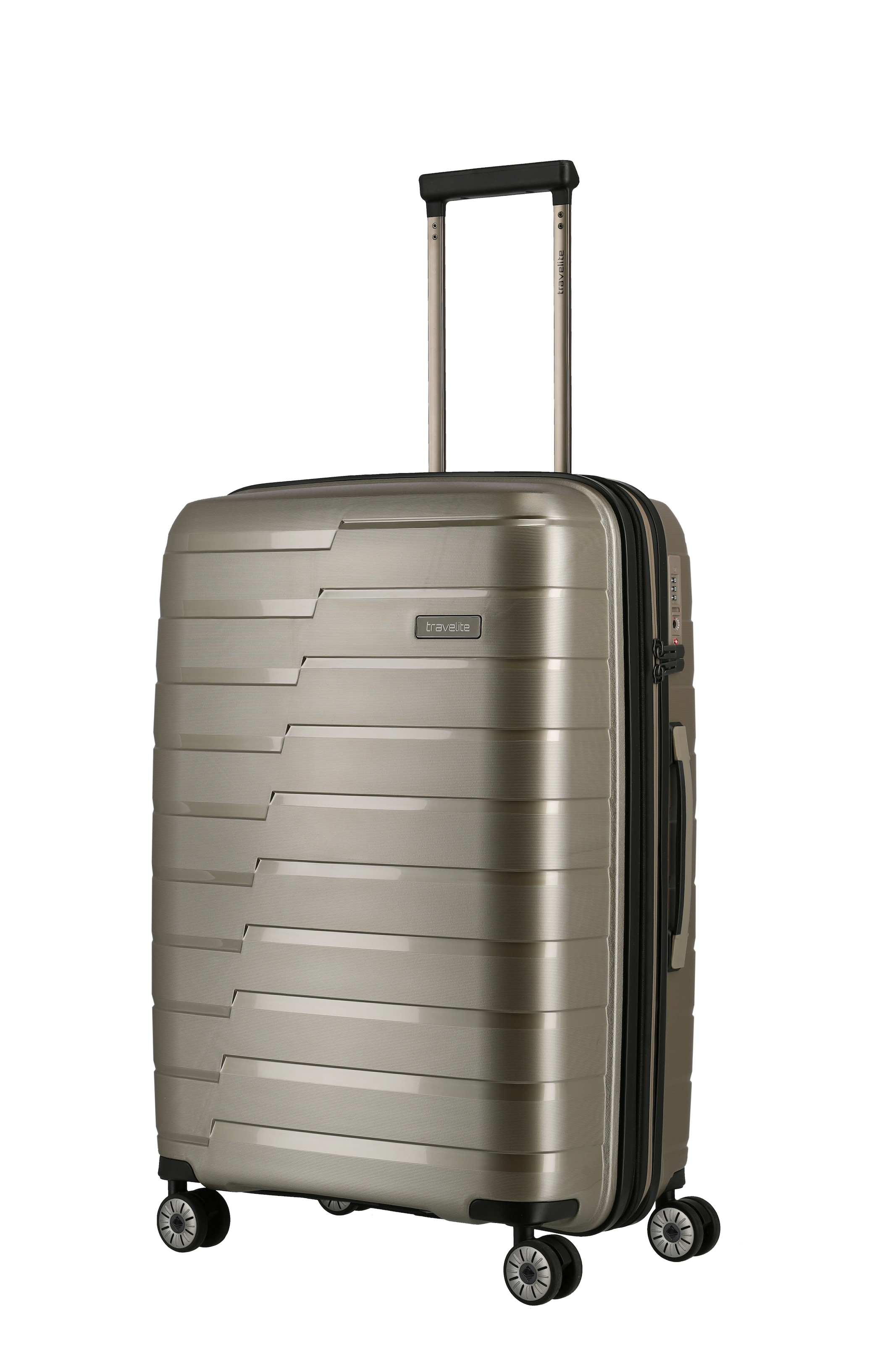 travelite Trolleyset »AIR BASE 3-teilig Reisekoffer Hartschale« mit TSA-Schloss und bruchfester Polypropylen-Schale