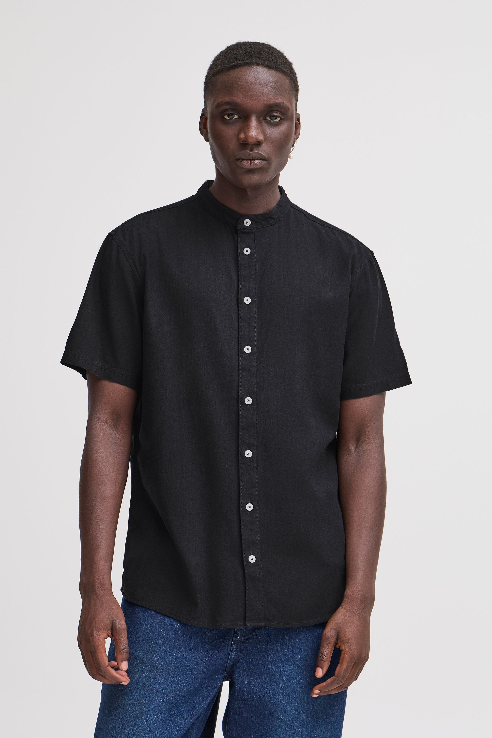Blend Kurzarmshirt »Kurzarmhemd BHBOBBY Shirt mandarin ss«