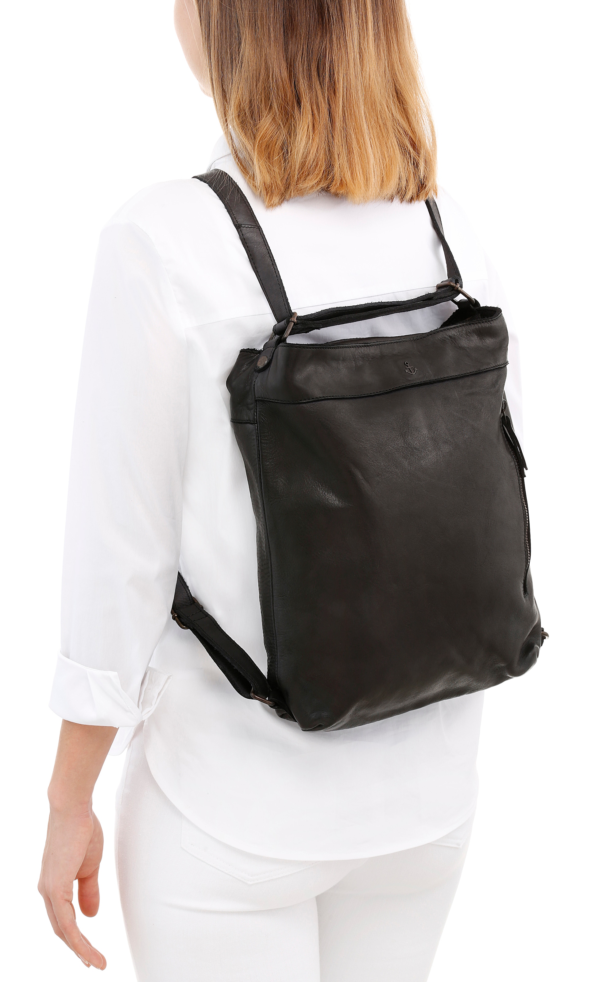 HARBOUR 2nd Cityrucksack »Nora«, aus Leder, auch als Tasche tragbar