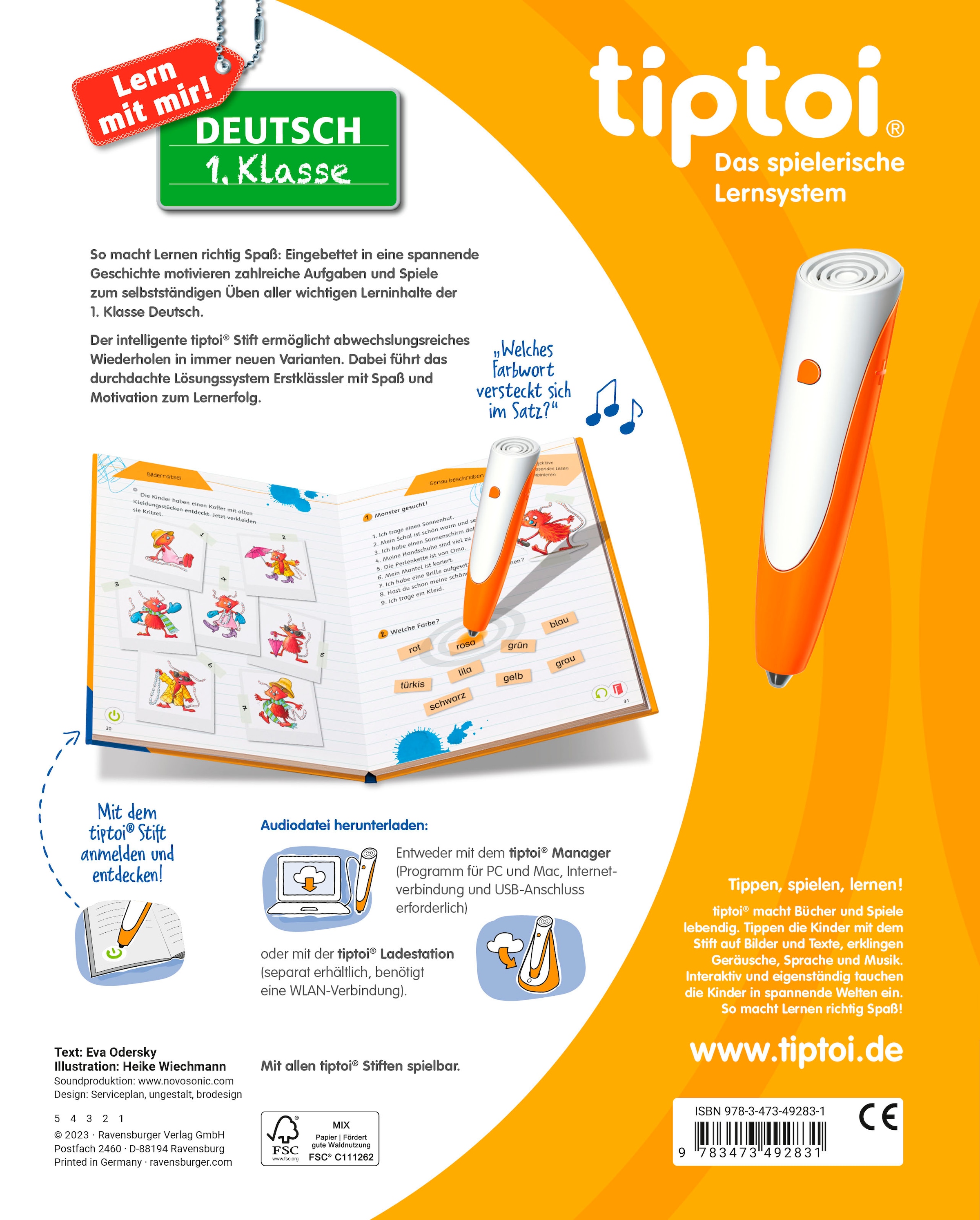 Ravensburger Buch »tiptoi® Lern mit mir! Deutsch 1. Klasse«
