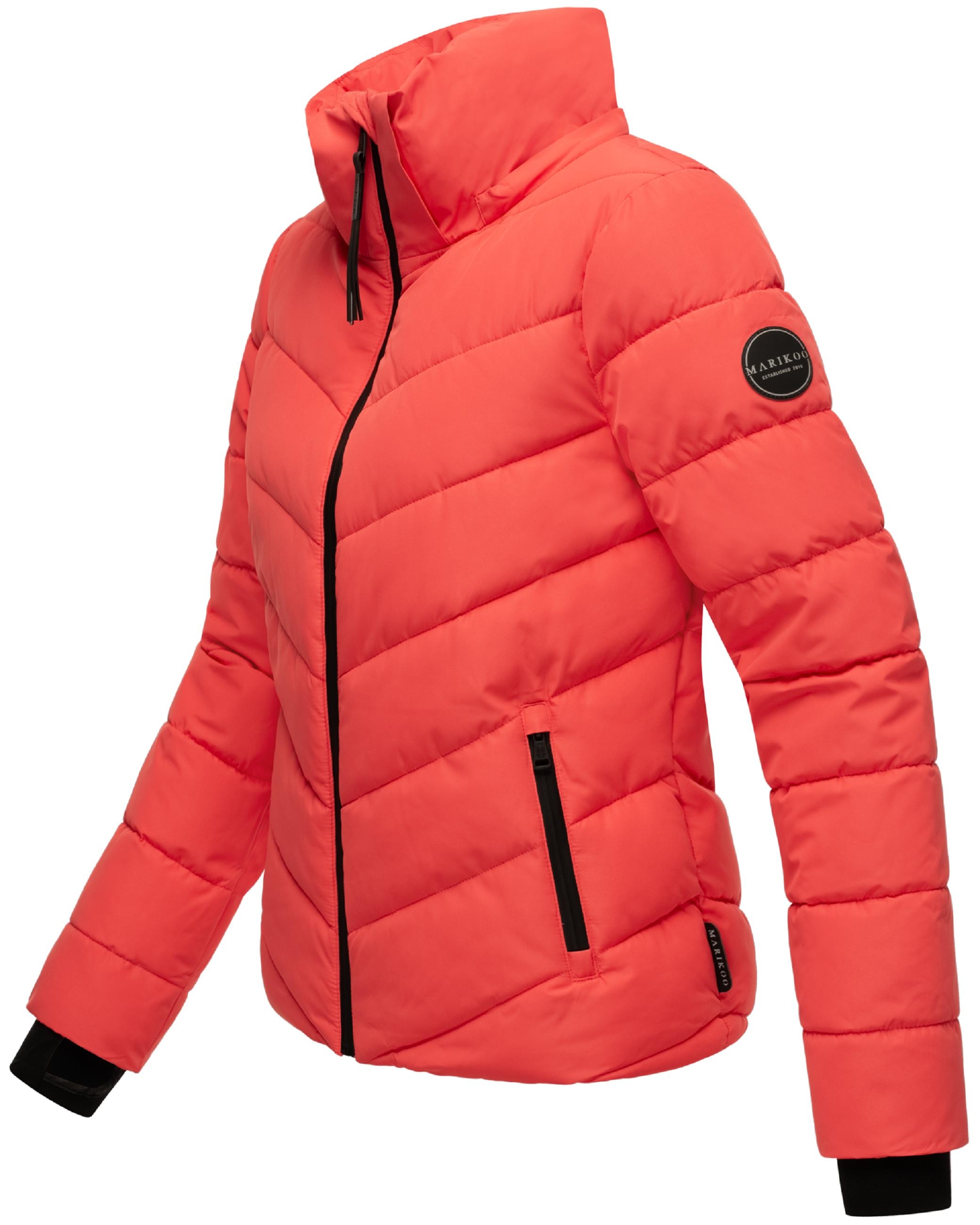 Marikoo Steppjacke »Steppjacke Samuiaa XVI«, mit Kapuze, Modische Damen Winterjacke warm gefüttert mit Kapuze