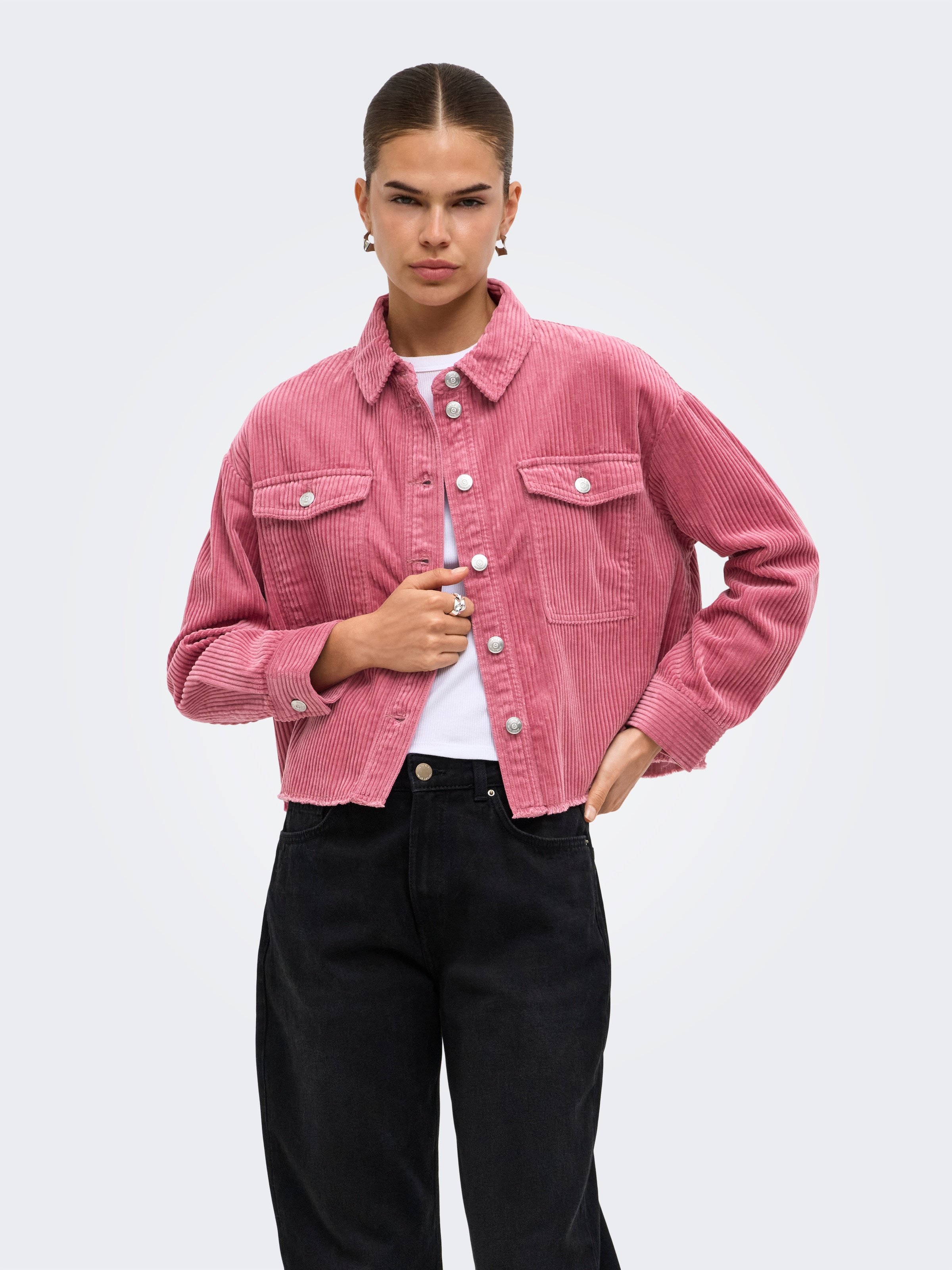 ONLY Cordjacke »ONLMARINA-ENY L/S CORD JACKET PNT NOOS« Baumwolle