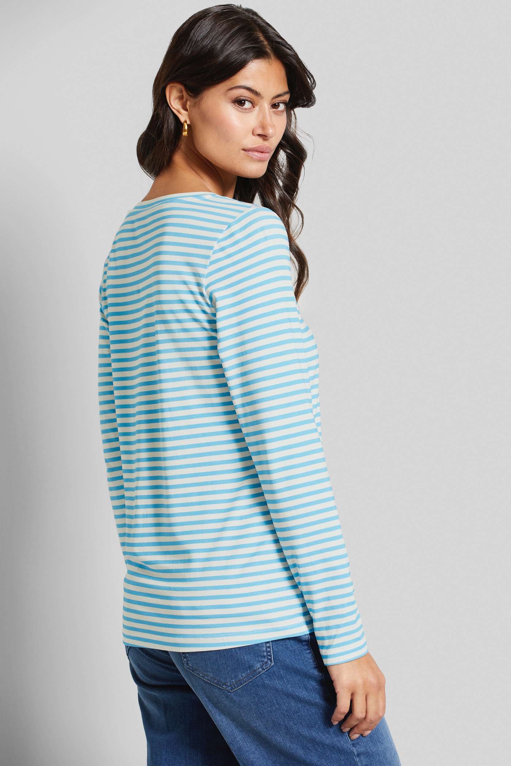 bugatti Langarmshirt, mit Streifen
