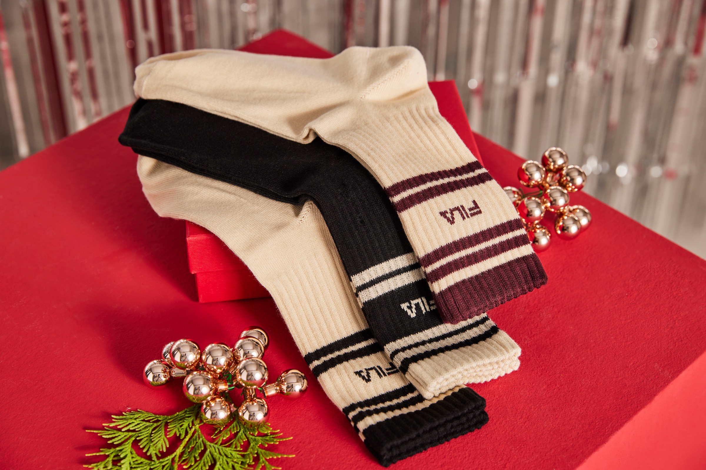 Fila Tennissocken »MAN LIFESTYLE NORMAL PLAIN SOCKS« 6 Paar tlg. sportliches Design mit Logodetail