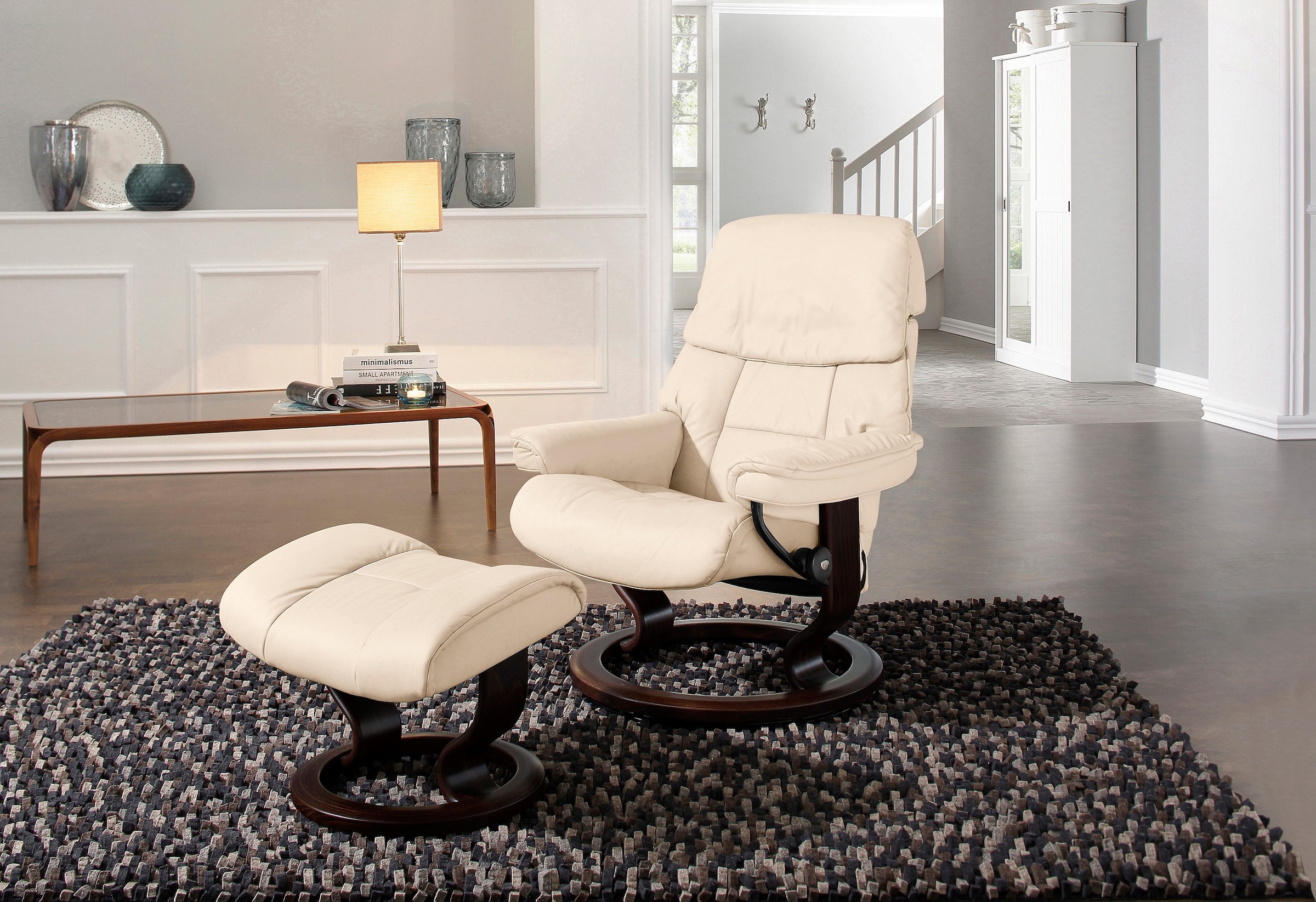 Stressless® Relaxsessel »Ruby« mit Classic Base, Größe S, Gestell Eiche, Wenge, Braun & Schwarz