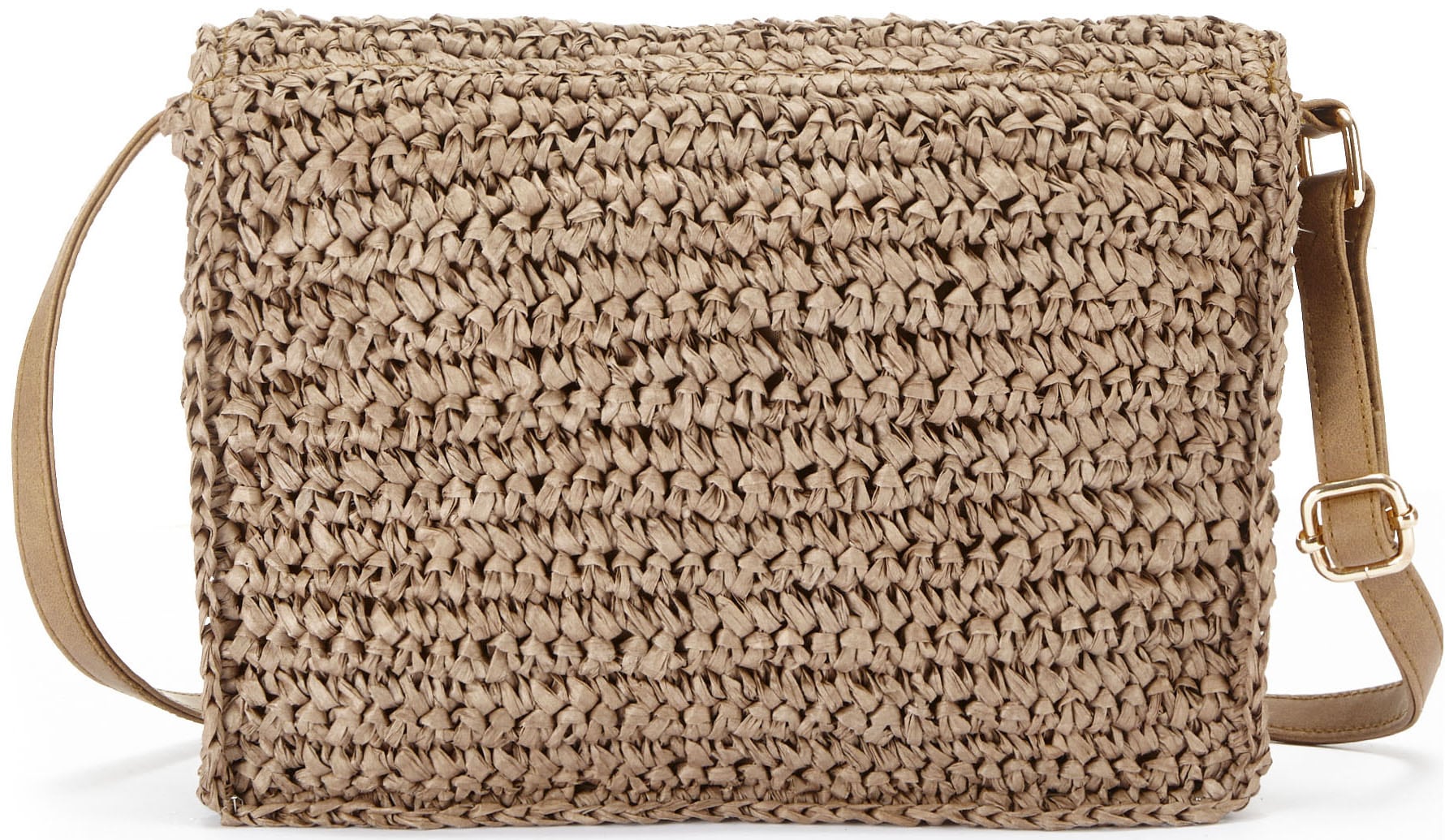 Vivance Umhängetasche »Handtasche« Minibag, Henkeltasche, Bast-Optik, Sommertasche, Crossbody Bag