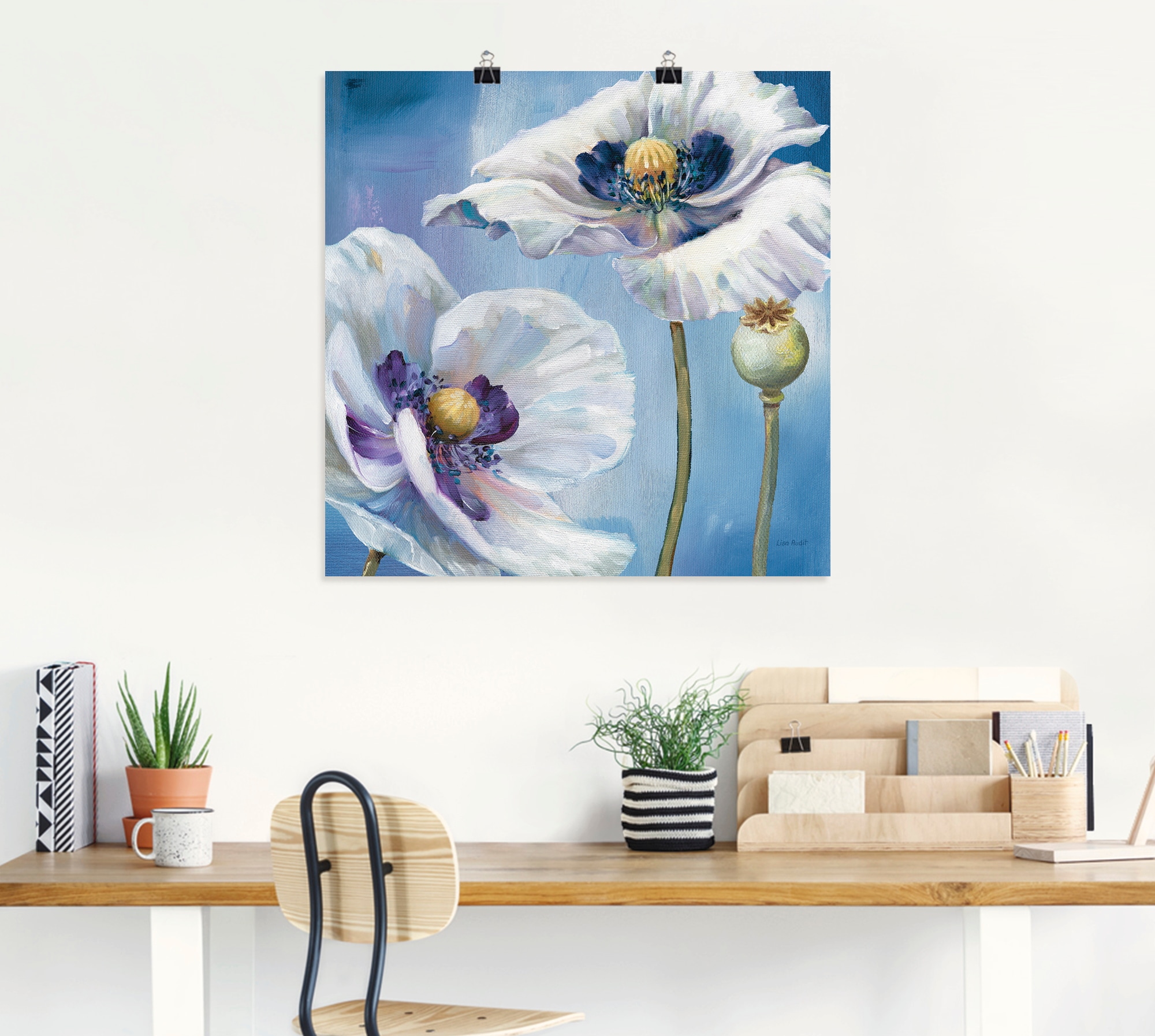 Leinwandbild, Blumen, online als Größen »Blauer verschied. Wandbild Poster Tanz Artland in (1 bestellen II«, St.), bei OTTO