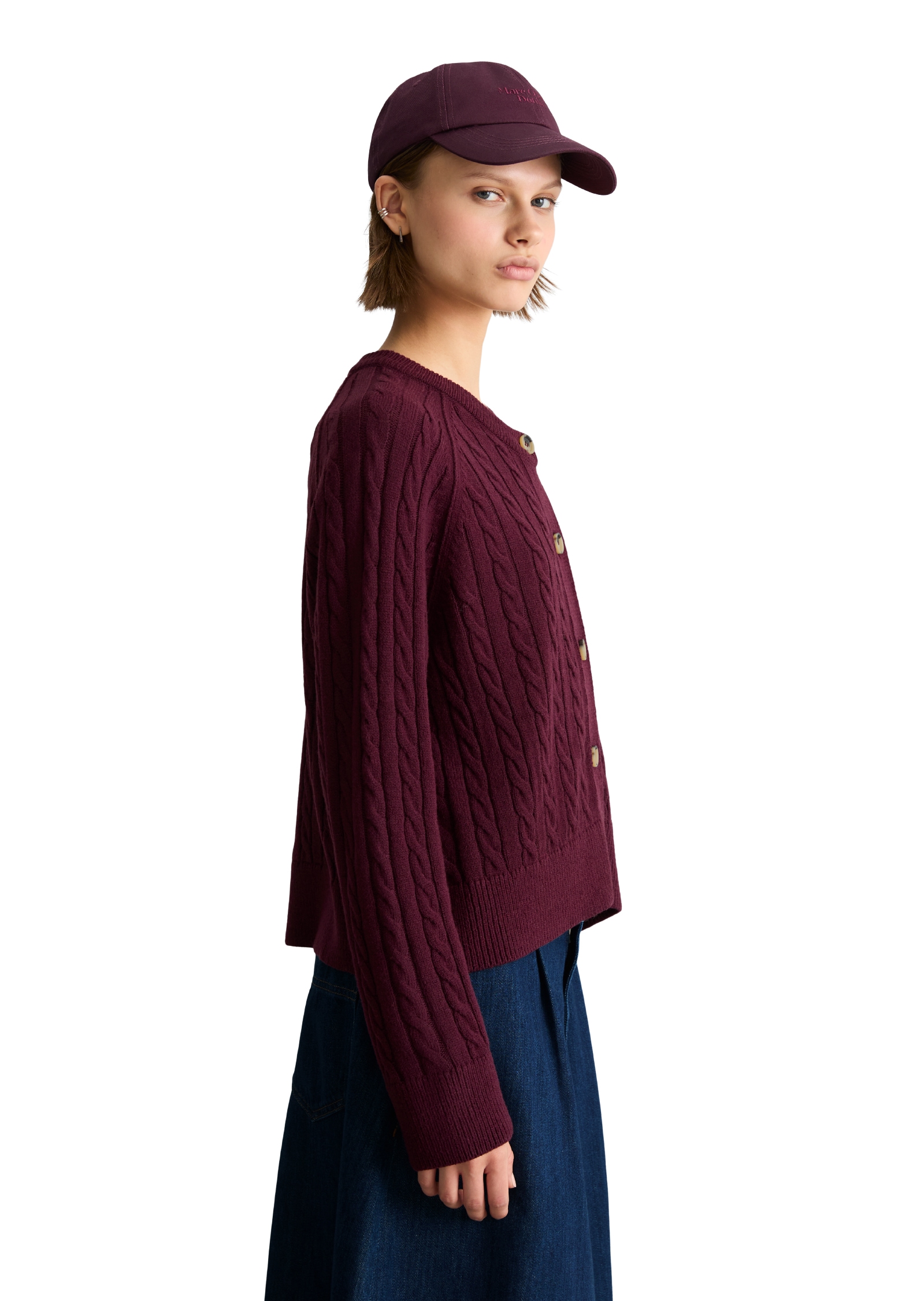 Marc O'Polo DENIM Cardigan aus Schurwoll-Mix