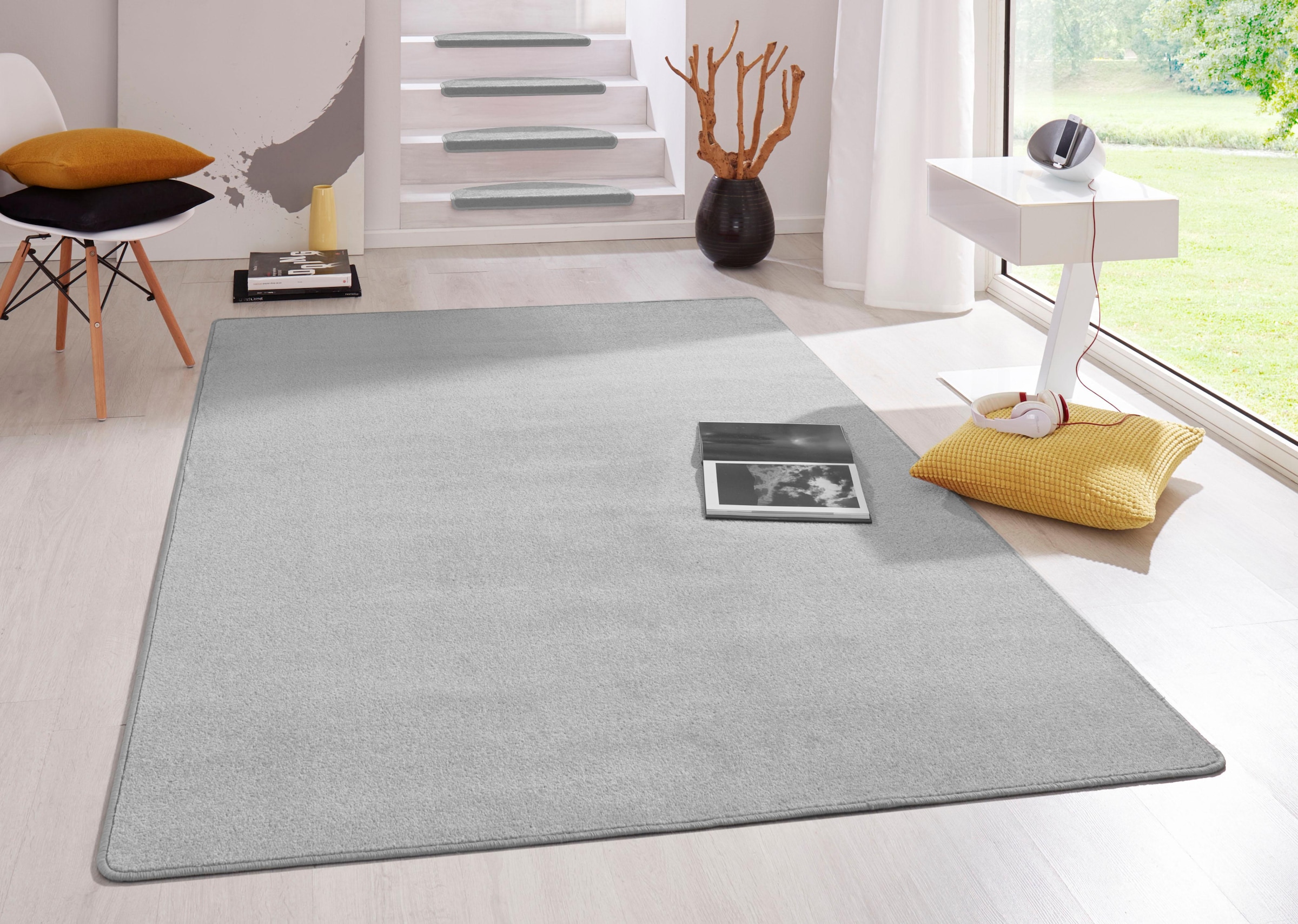HANSE Home Teppich »Fancy«, rechteckig, uni, Esszimmer OTTO weich, gekettelt, bei Schlafzimmer, online Kurzflor, Wohnzimmer