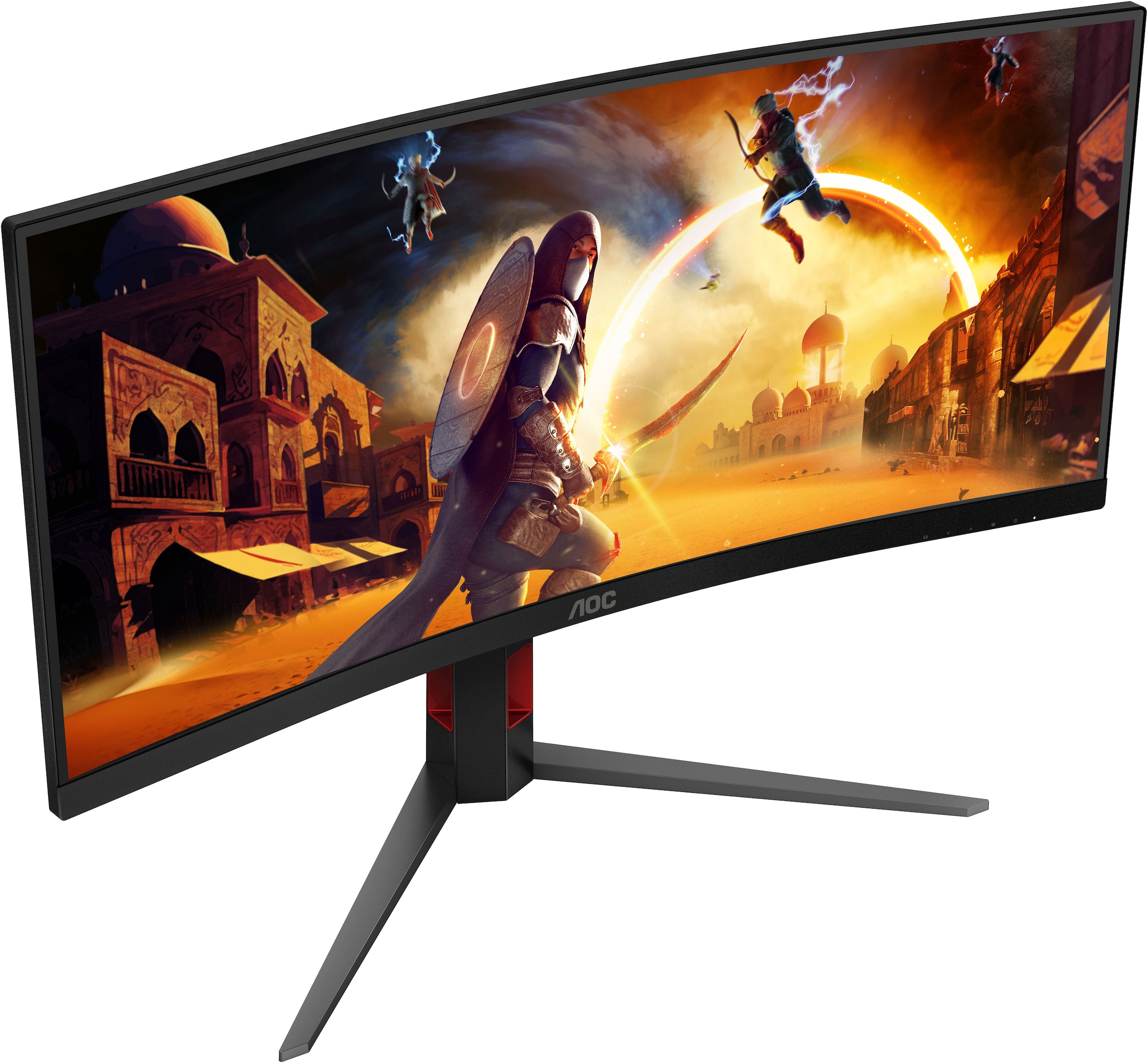 AOC Curved-Gaming-Monitor »CU34G4« 86 cm/34 ″  3440 x 1440 px Wide Quad HD 1 Reaktionszeit 180 Hz