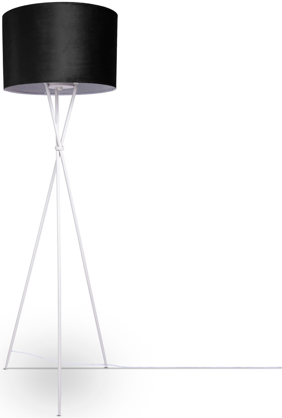 Velour 177,5cm Dreibein Stehlampe Filigran kaufen Wohnzimmer Home Standleuchte Höhe Paco »Kate Color«, online uni bei E27 OTTO
