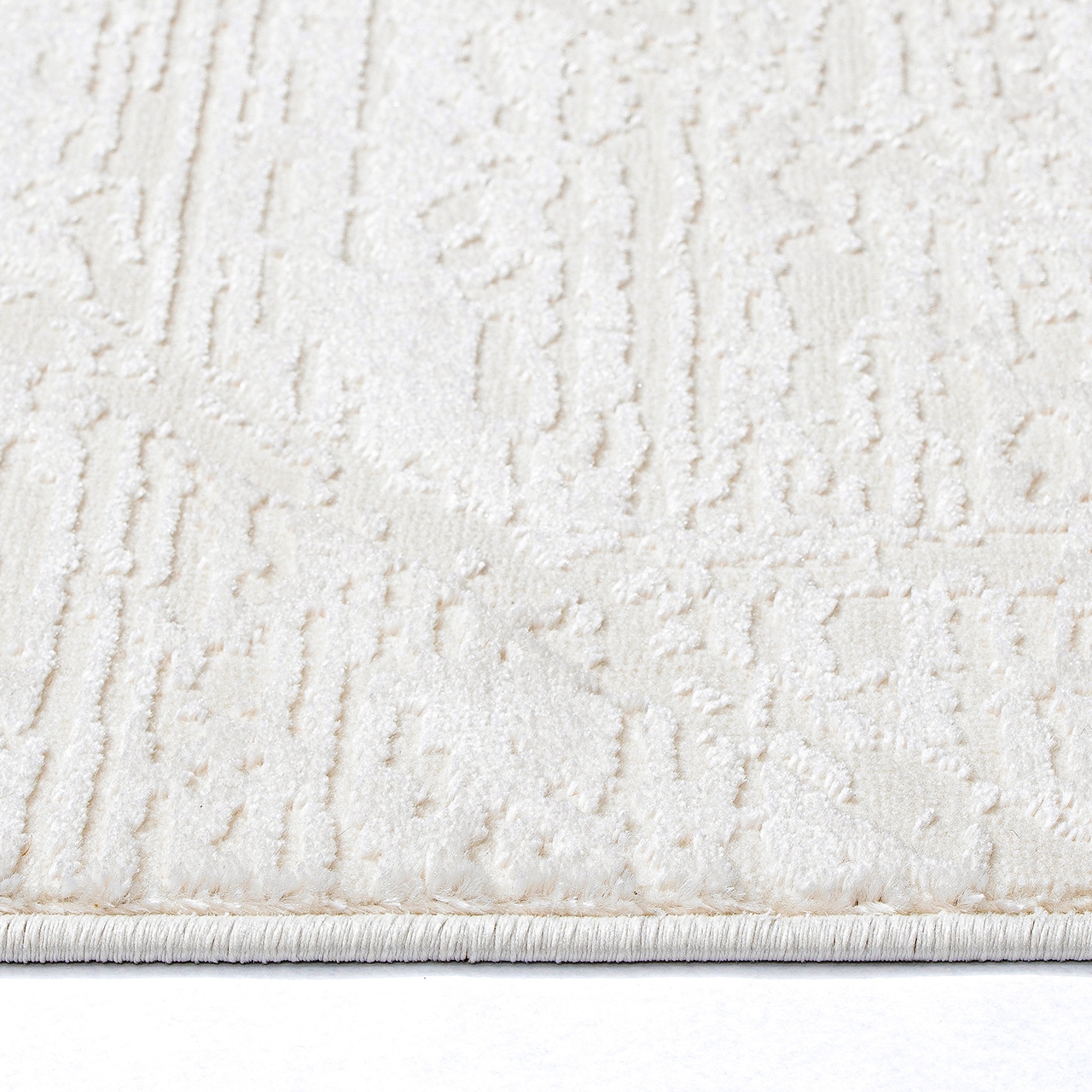 Sehrazat Teppich »Moda 1200 , auch als Läufer« rechteckig 11 mm Höhe Kurzflor, grafisches Hoch Tief  Muster, Wohnzimmer