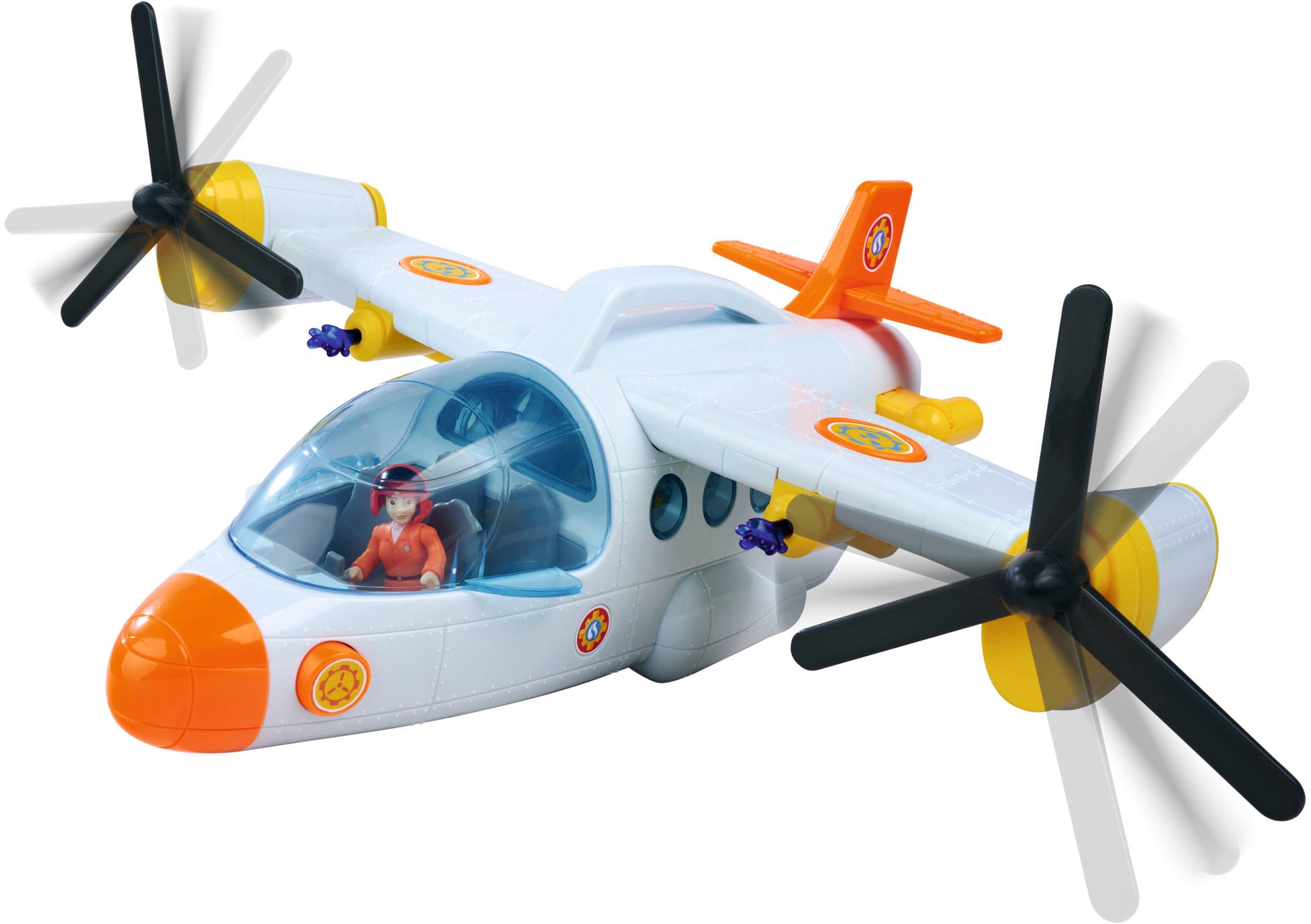 SIMBA Spielzeug-Flugzeug »Feuerwehrmann Sam Fire Swift Rettungsflugzeug«, mit Licht- und Soundeffekten