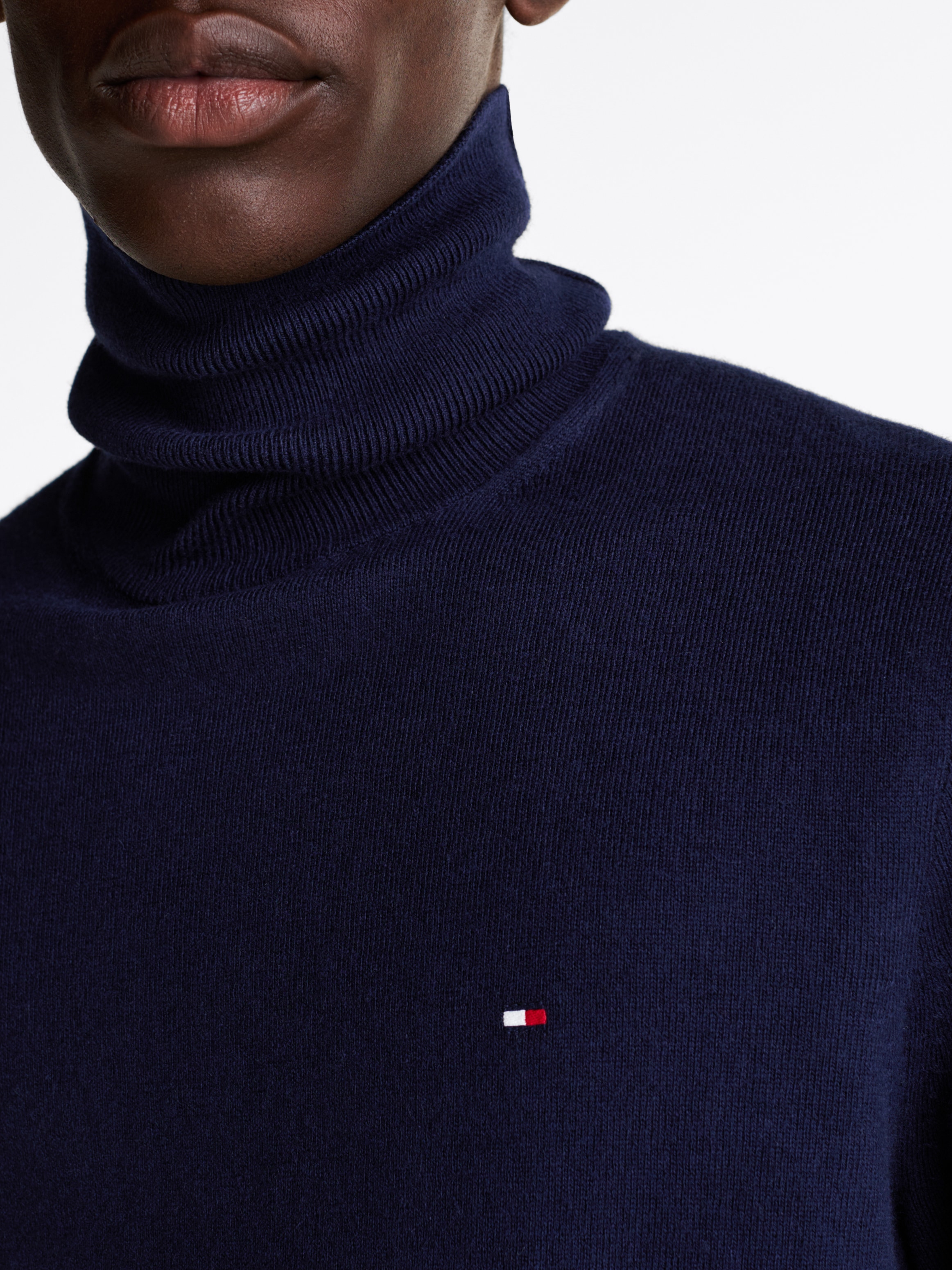 Tommy Hilfiger Rollkragenpullover »PIMA ORG CTN CASHMERE ROLL NECK«