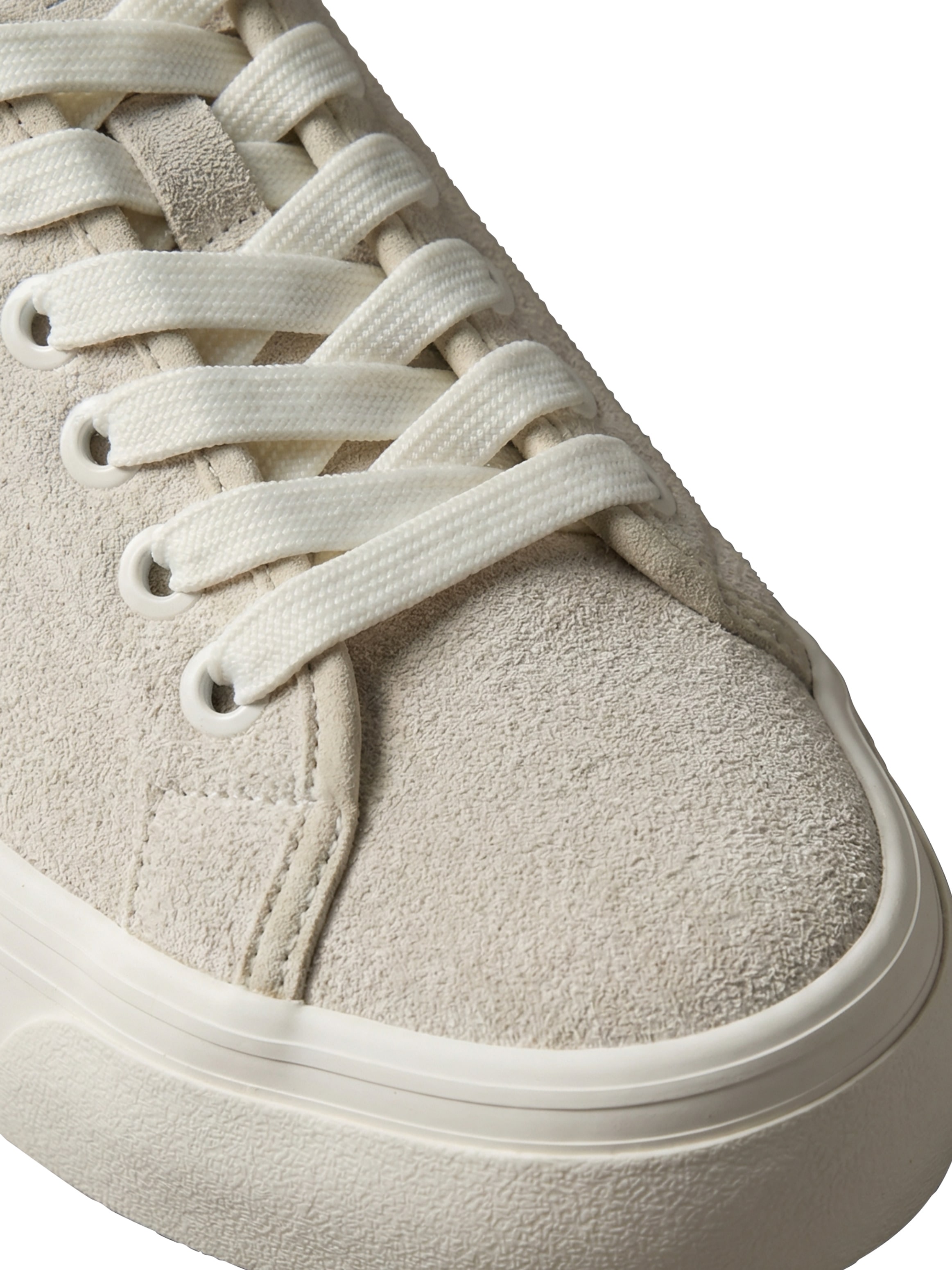 Calvin Klein Plateausneaker »VULC FLATF LACEUP SUEDE«  Freizeitschuh, Schnürschuh, Halbschuh mit seitlichem  Logoschriftzug
