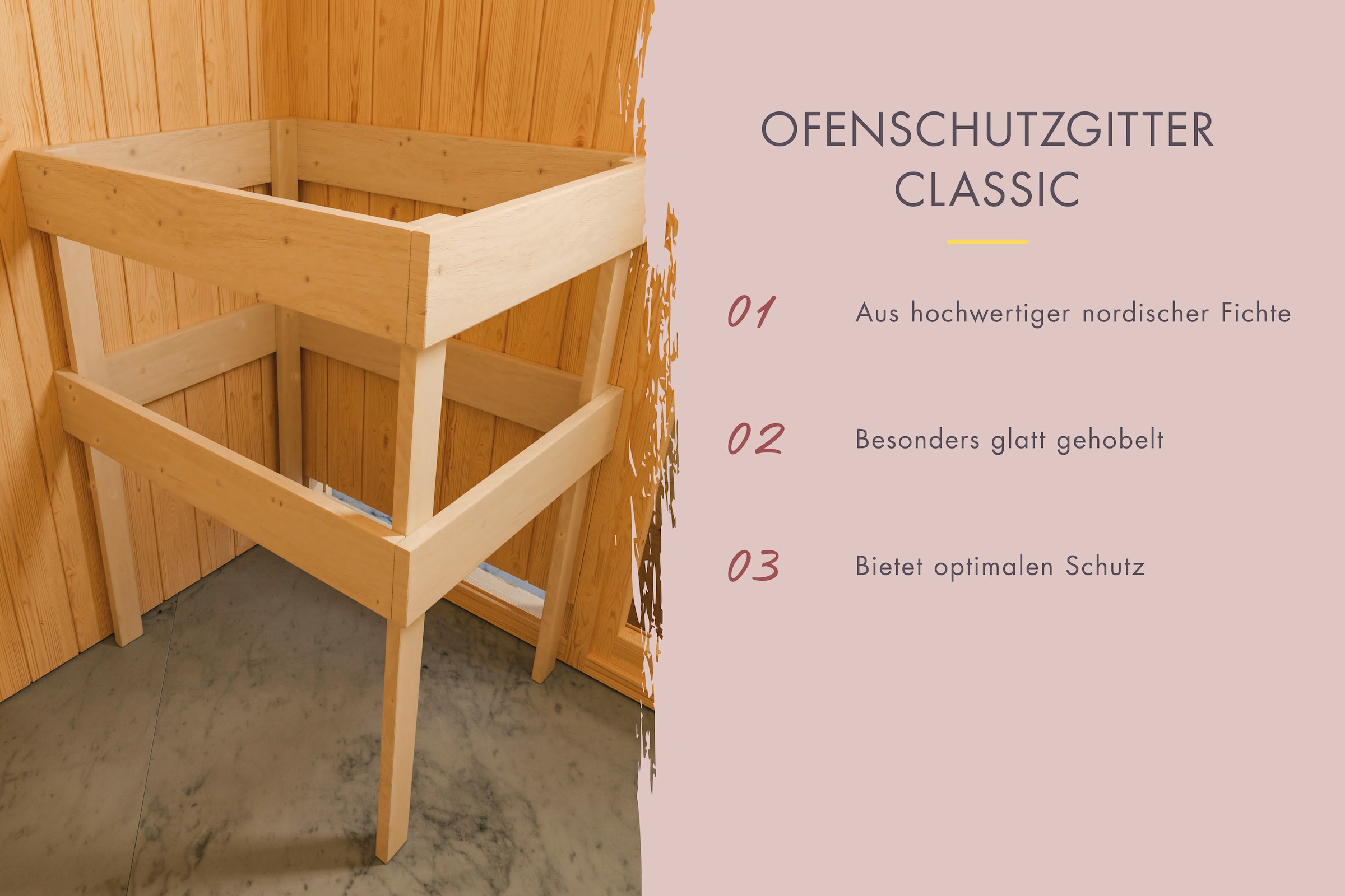 Karibu Saunahaus »Ralf« klassische Tür