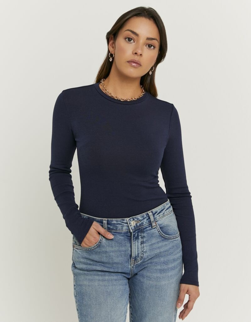 Tally Weijl Langarmbody »SBOCOCOSYM« Baumwollmischung, figurbetont