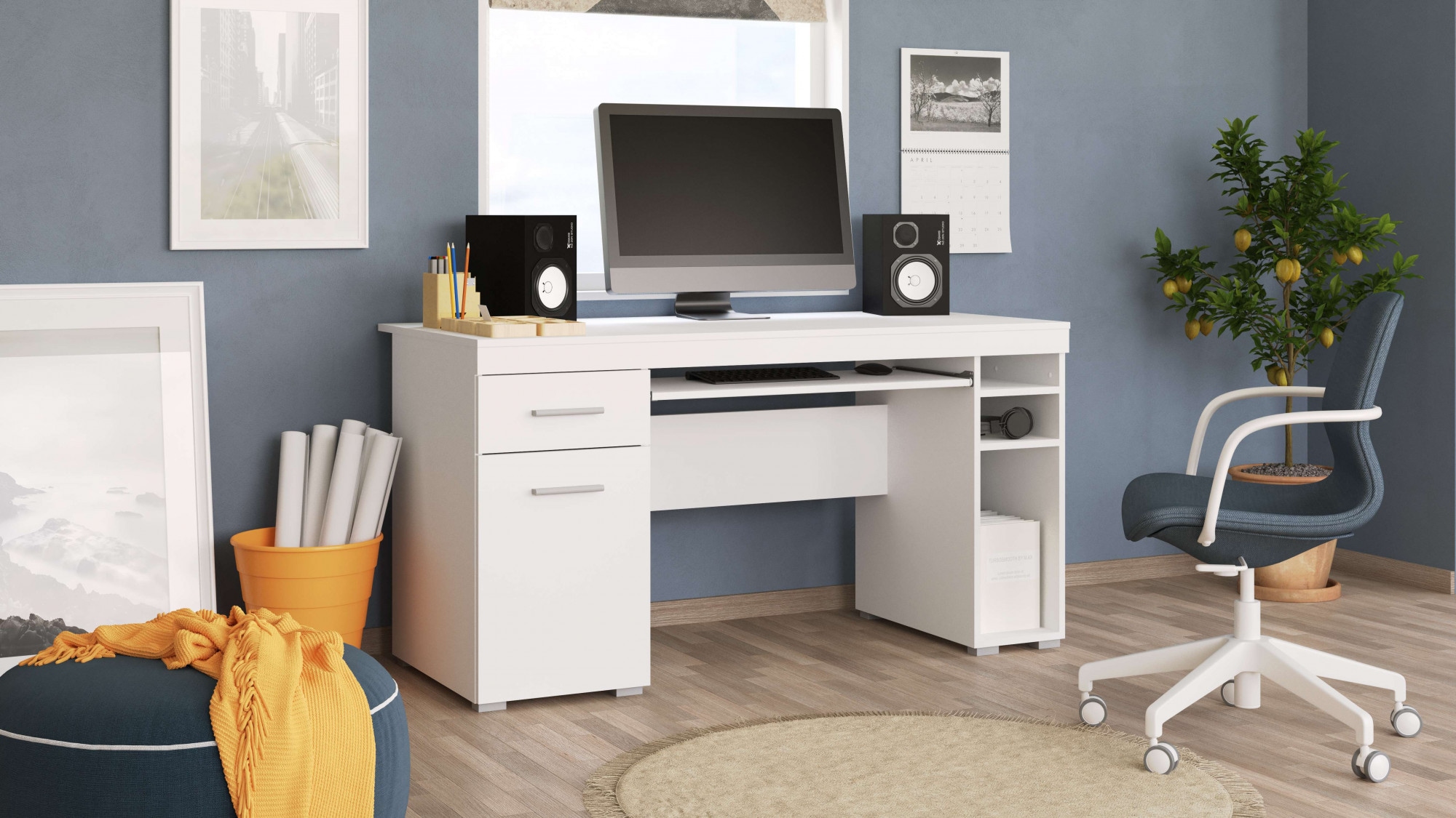 INOSIGN Schreibtisch »Alfa«, mit Stauraum, gut geeignet für das Home Office  kaufen bei OTTO