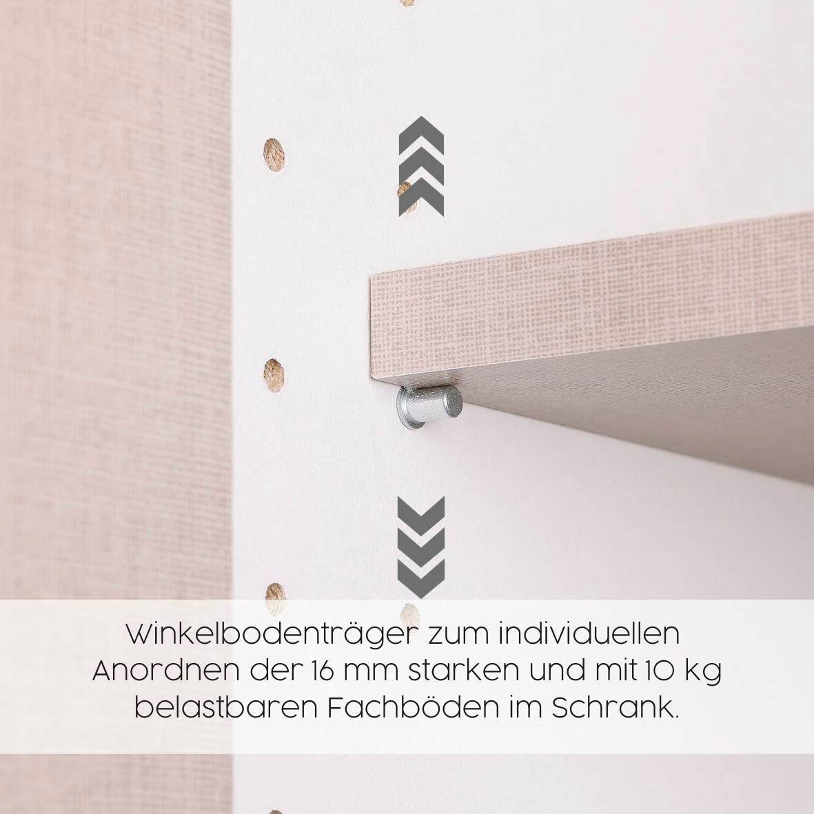 rauch Kleiderschrank »VOYAGER Garderobe Wäscheschrank  Schlafzimmer« in 3 verschiedenen Ausstattungen BASIC/CLASSIC/PREMIUM,  mit 2 modernen Griffvarianten, viel Stauraum MADE IN GERMANY