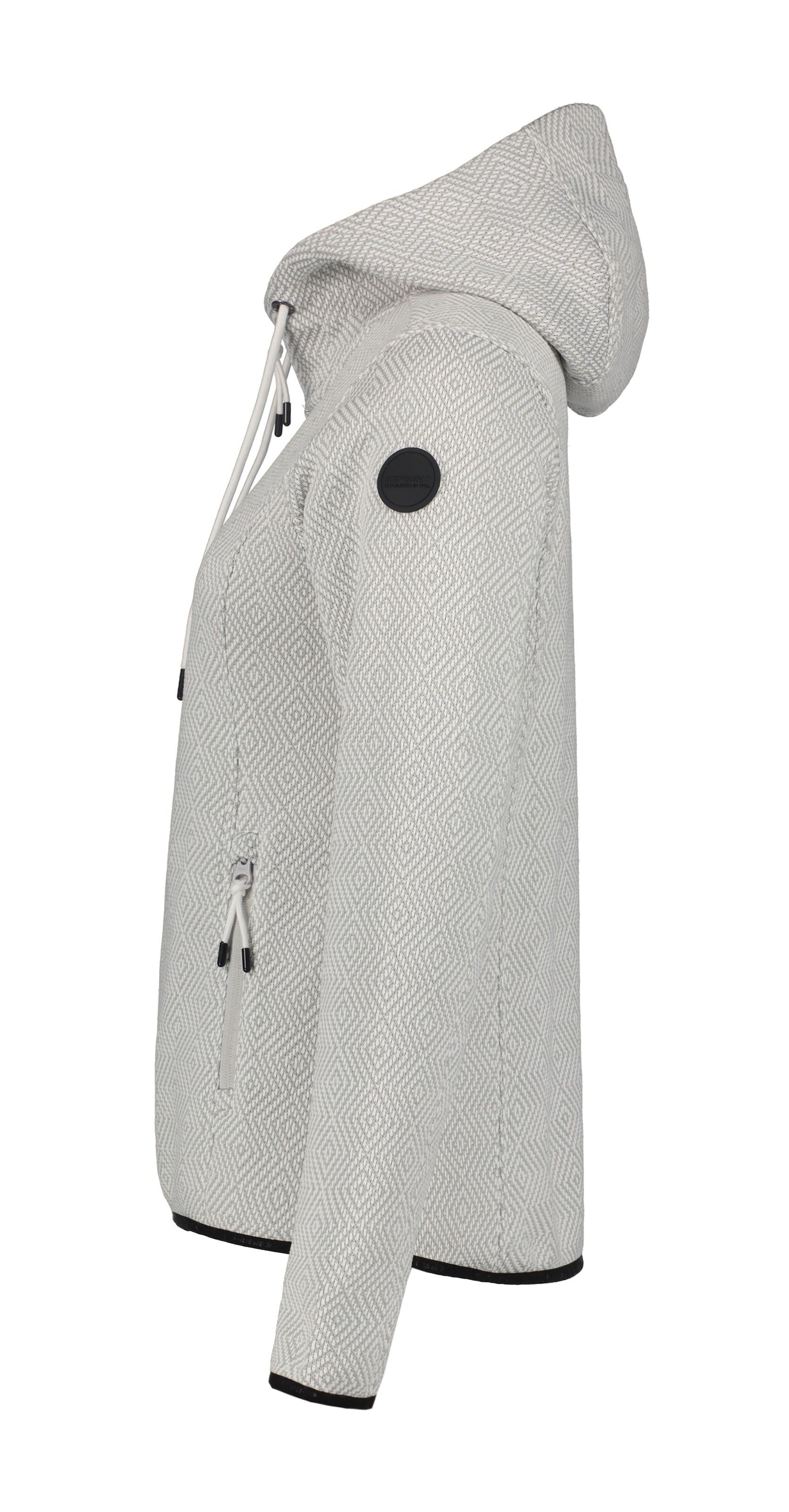 Icepeak Strickjacke »D STRICKFLEECE JACKE AUEN«, in gemusteter Optik