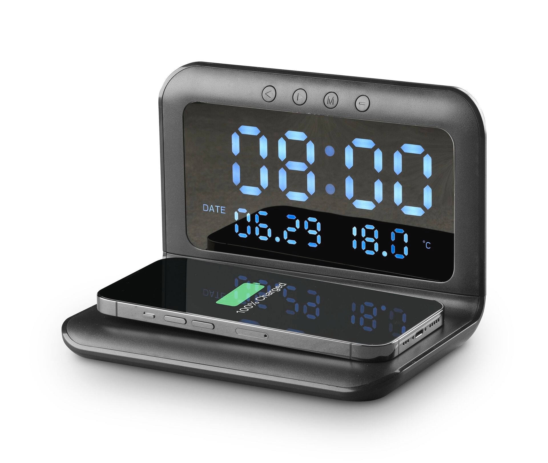 Wireless Charger »Cellularline Wireless Charging Alarm Clock«