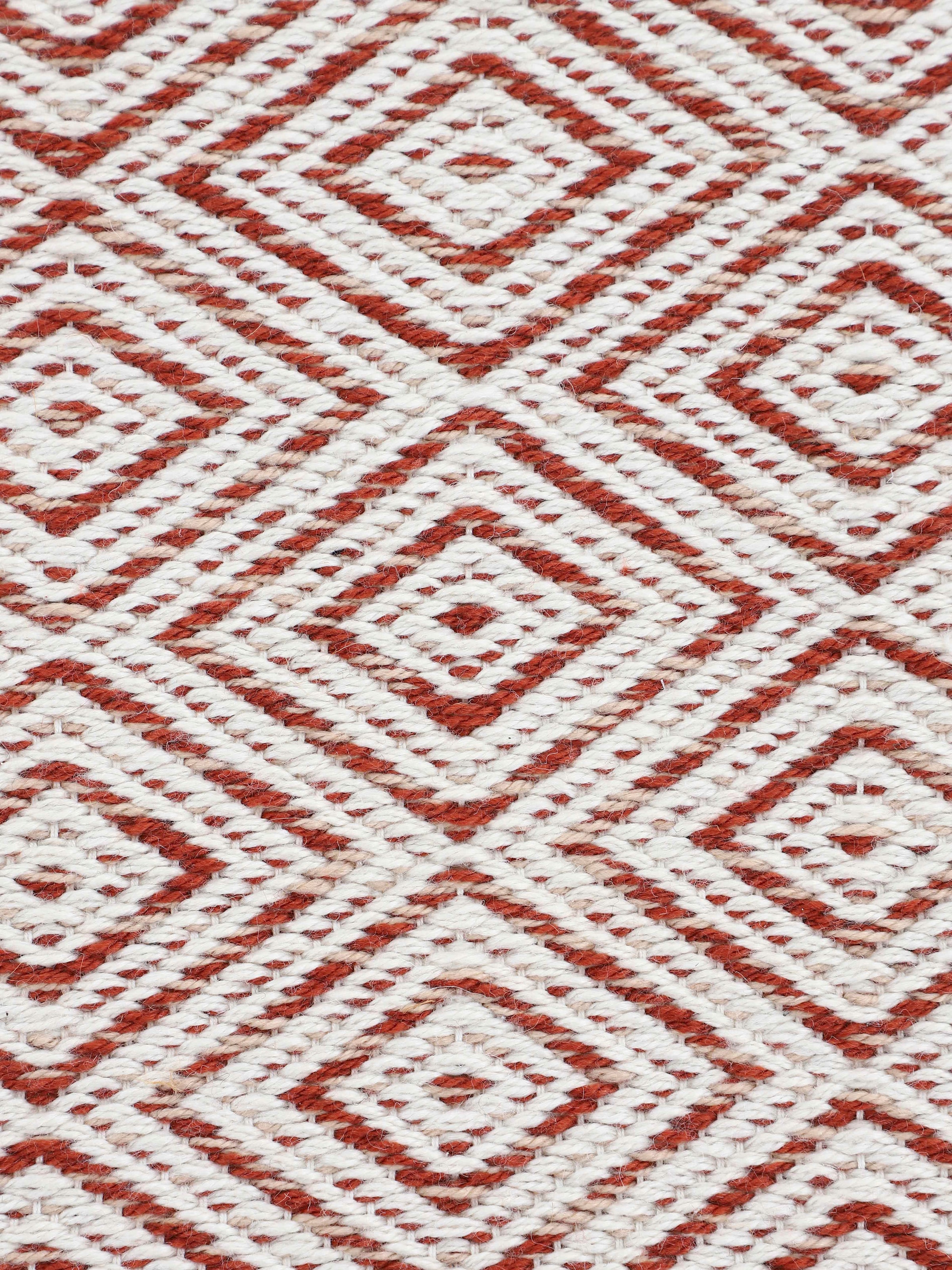 carpetfine Teppich »Frida 200«, 7 mm Höhe, Wendeteppich, 100% recyceltem Material (PET), Flachgewebe, Sisal Optik, Pflegeleicht und Robust, In- und Outdoor geeignet, Wetterfest und UV-beständig für Balkon, Terrasse, Garten, Wohn- und Schlafzimmer
