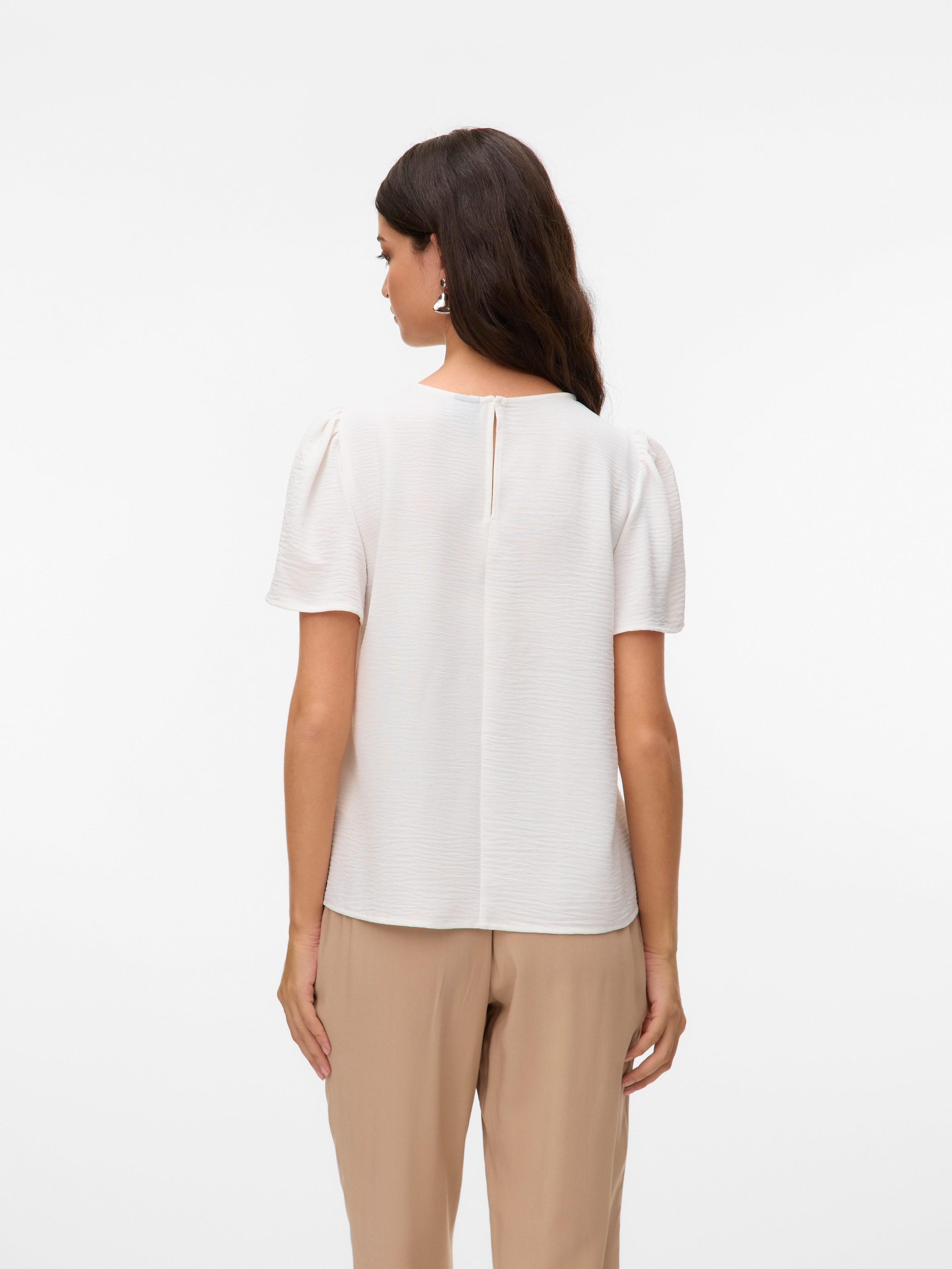 Vero Moda Blusentop »VMALVA CROCHET SS TOP WVN GA«