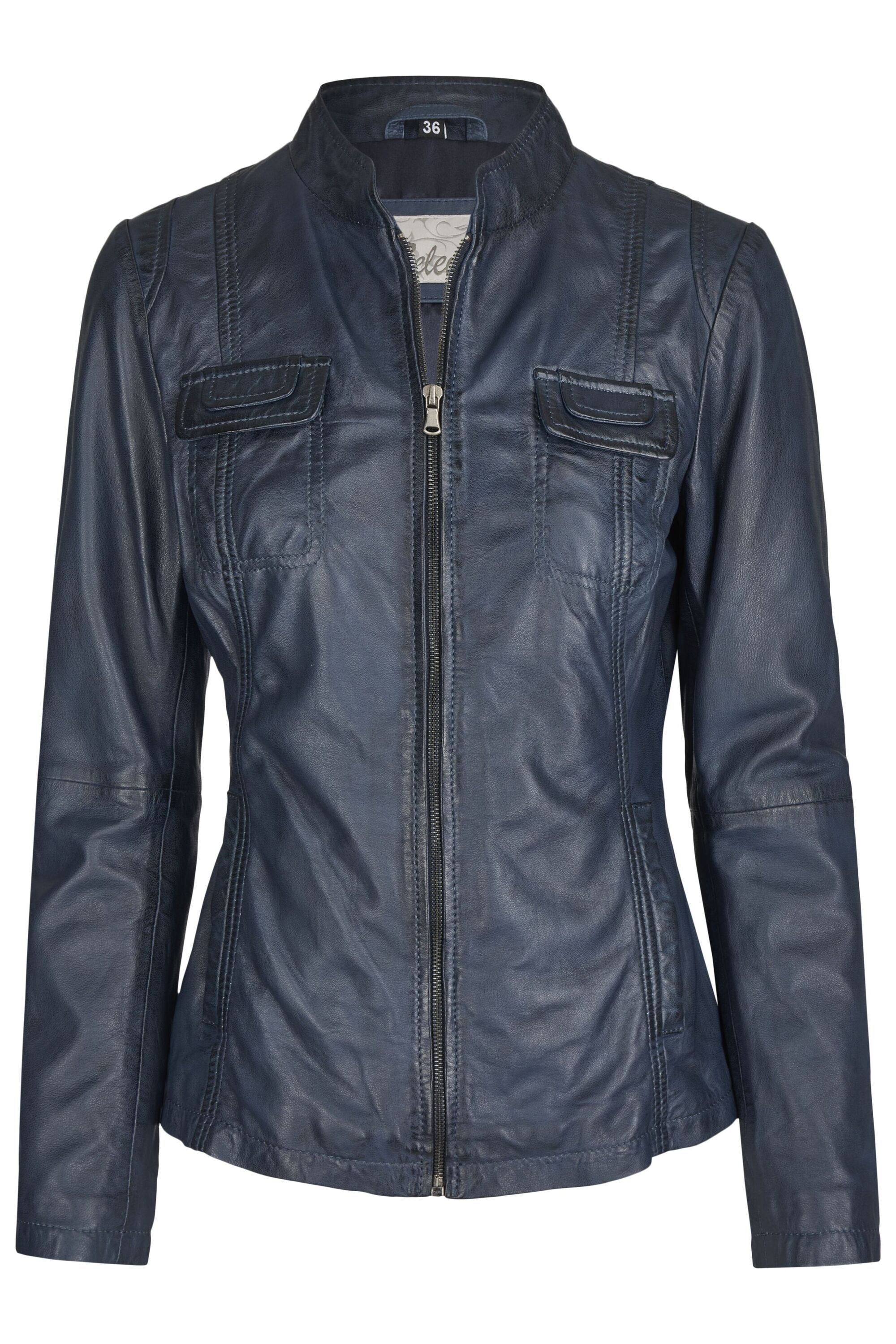 7eleven Bikerjacke »SEFELIDA« ohne Kapuze mit Brusttaschen