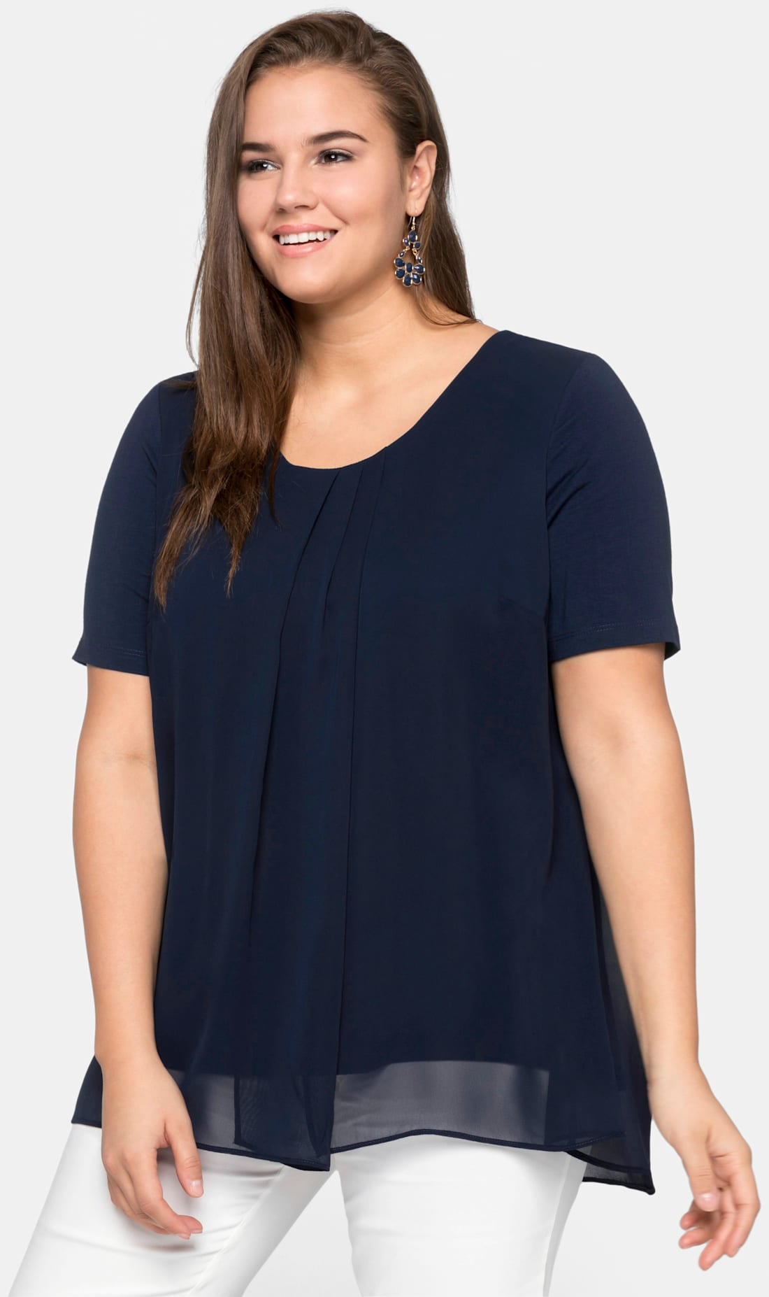 Sheego Blusenshirt »Blusenshirt«, (1 tlg.)