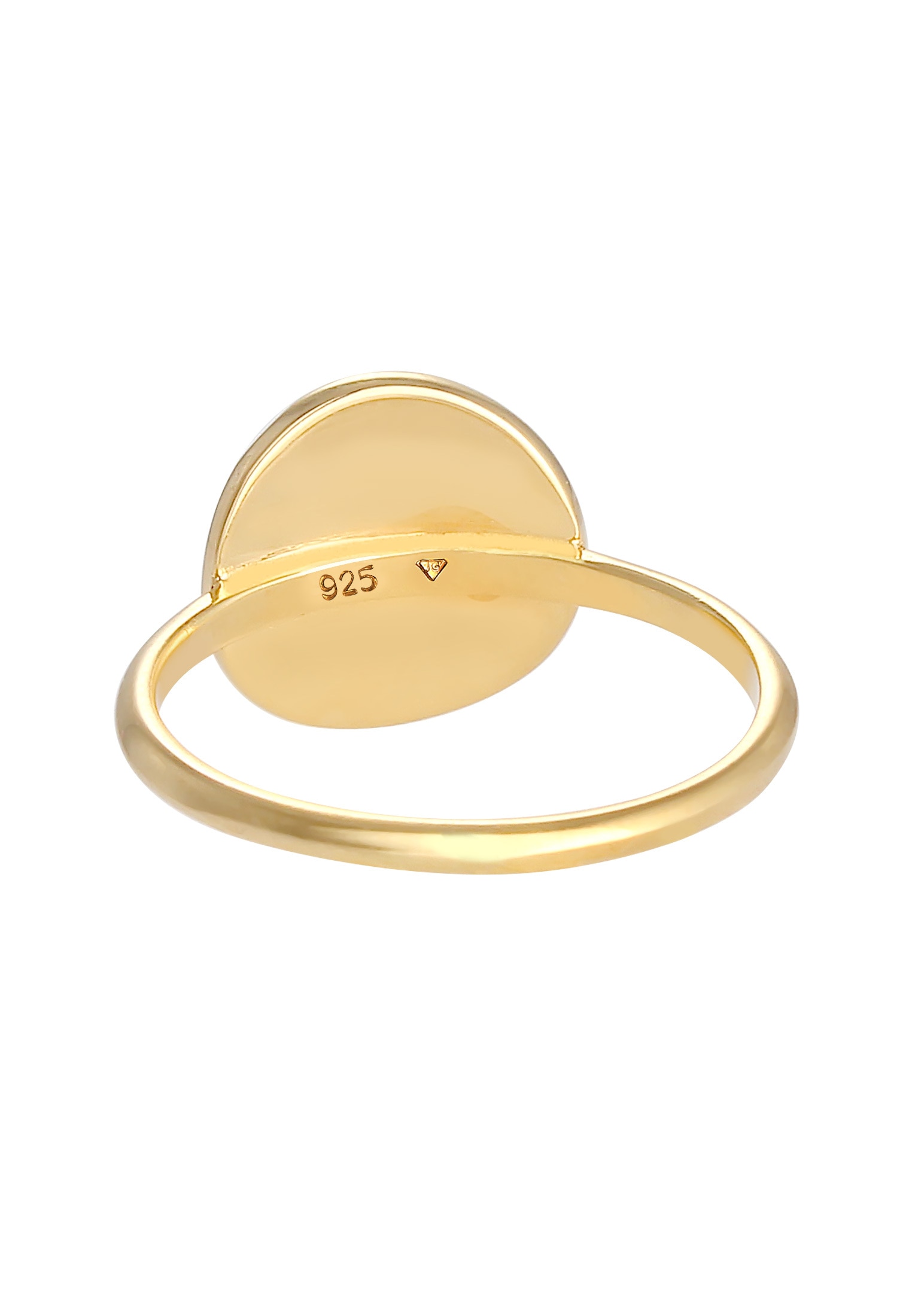 Elli Silberring »Ring Dot Plättchen Gehämmert 925 Silber«