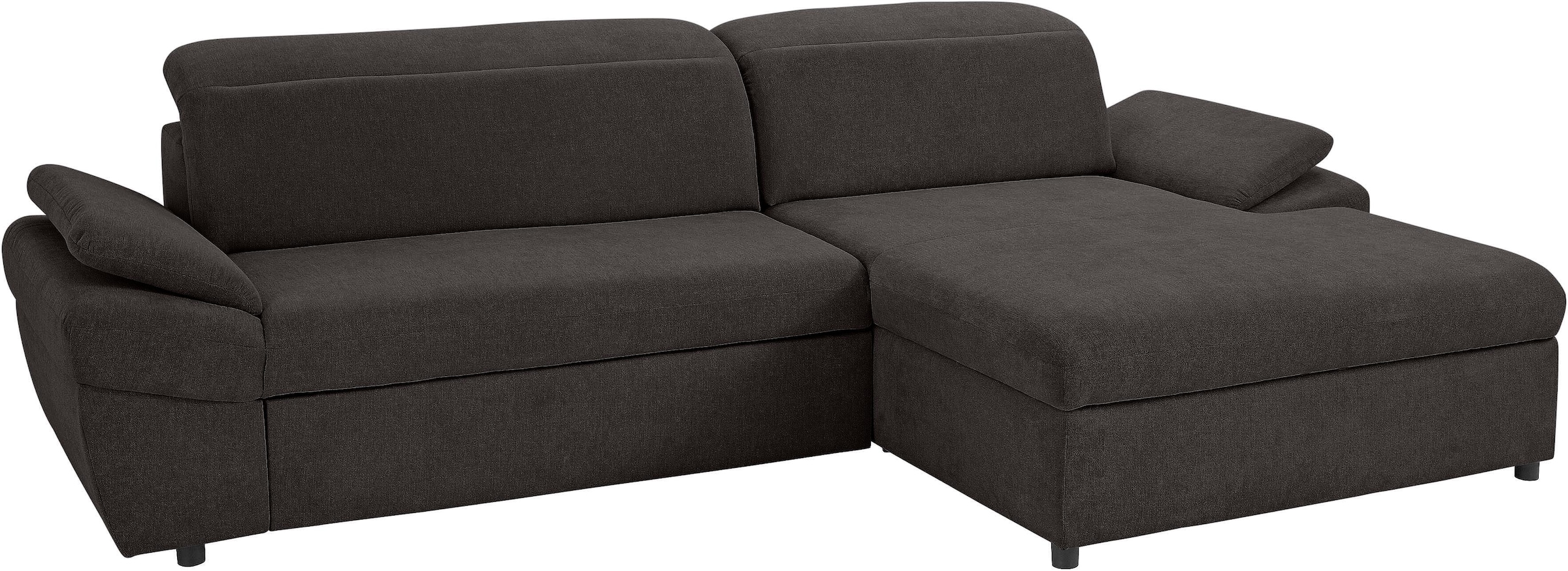 exxpo - sofa fashion Ecksofa »Kyoto, inkl. Kopfteil- und Armteilverstellung, hoher Sitzkomfort«, wahlweise mit Bettfunktion und Bettkasten, hochwertige Bezüge, L-Form