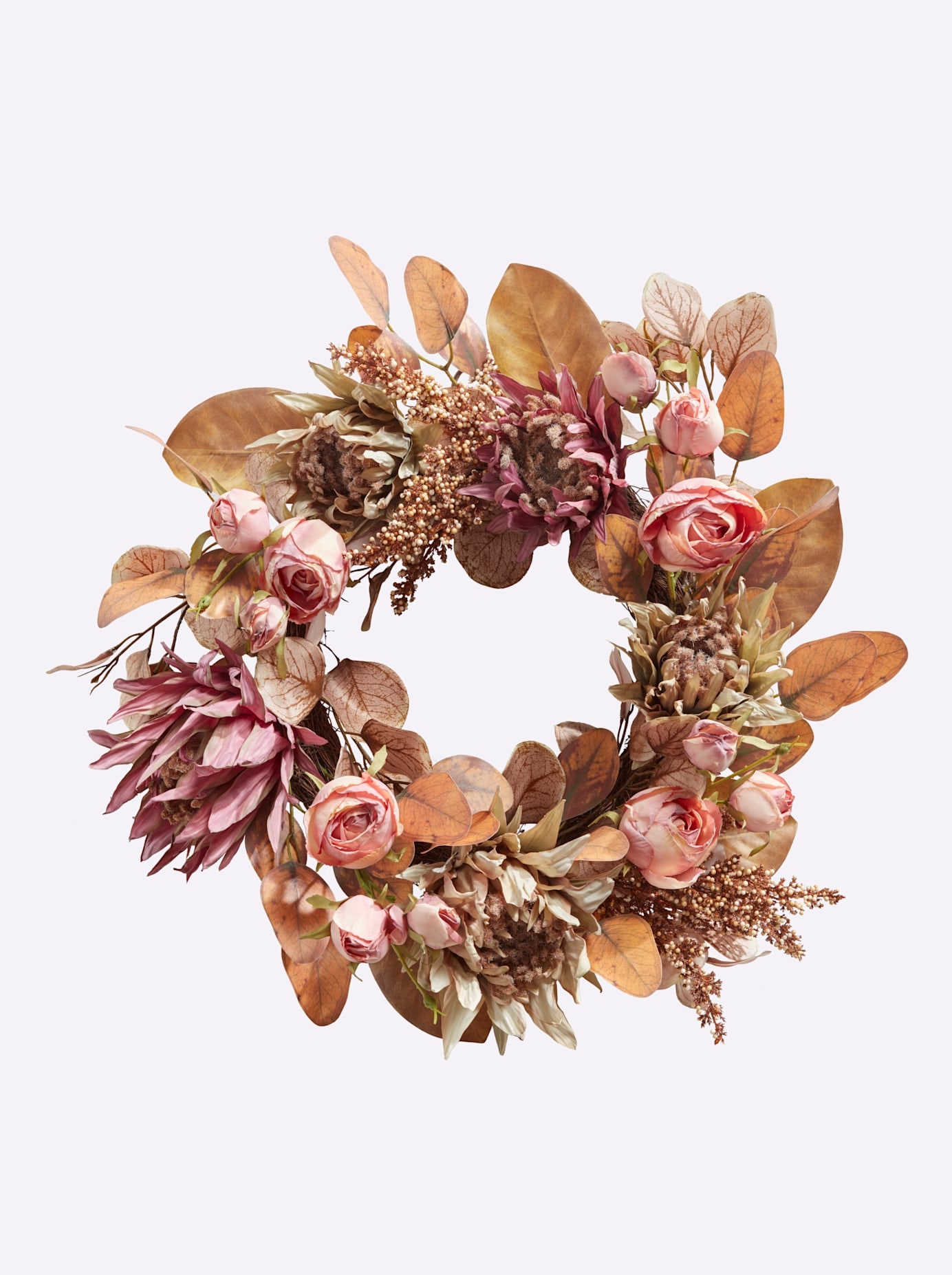 Heine Home Kunstkranz in beige, Größe B/H/L: 50 cm x 50 cm