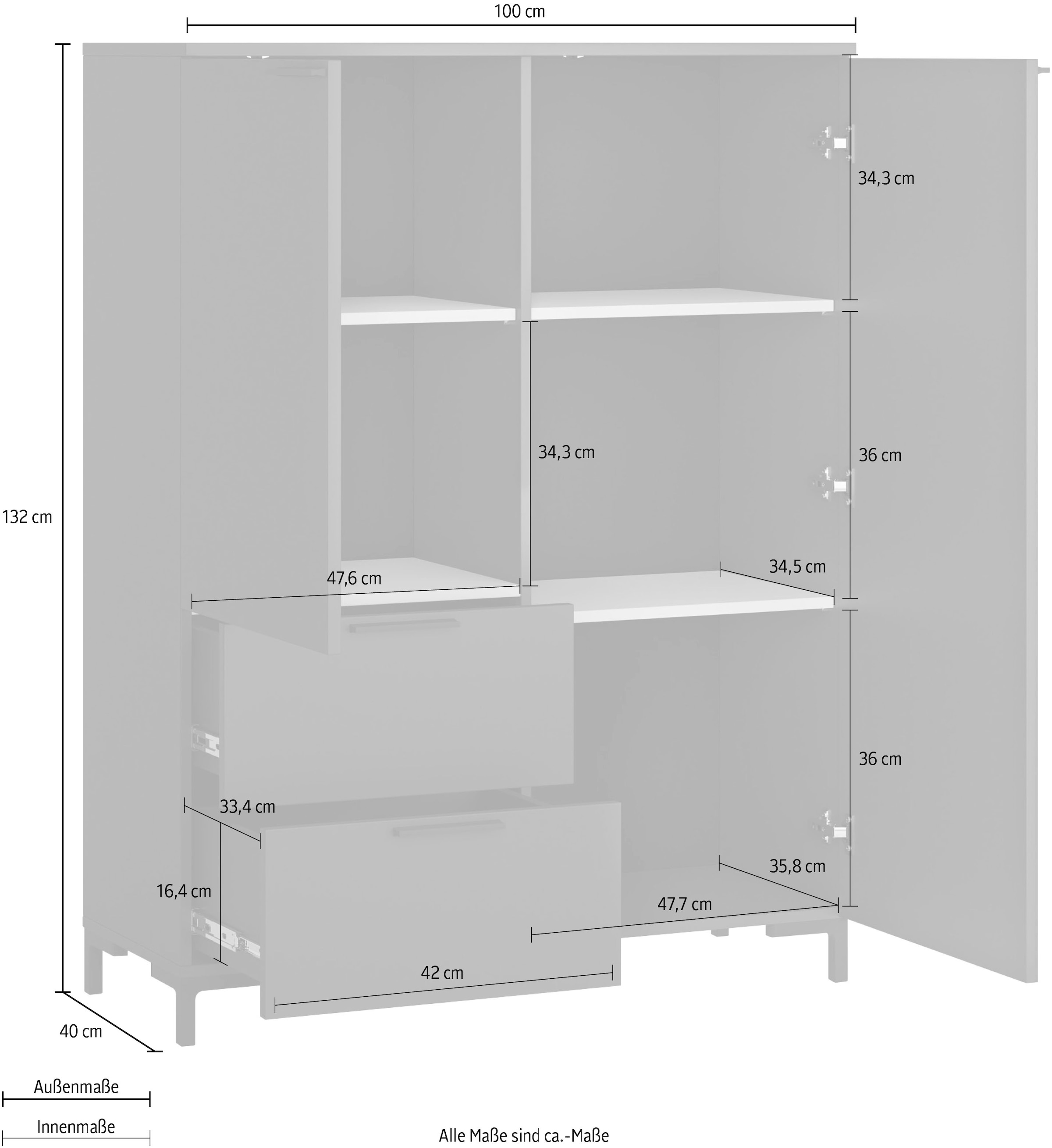 INOSIGN Kommode »Alternative«, Höhe 132 cm