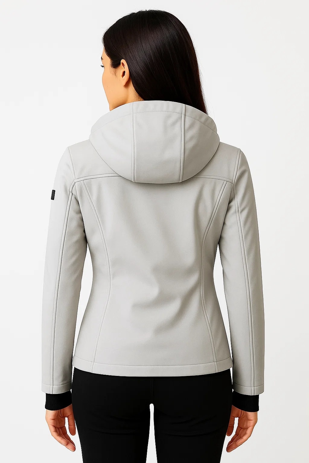 LPO Softshelljacke »SHELBY PEAK II«, leichte Softshelljacke mit All-Over-Print und abnehmbarer Kapuze