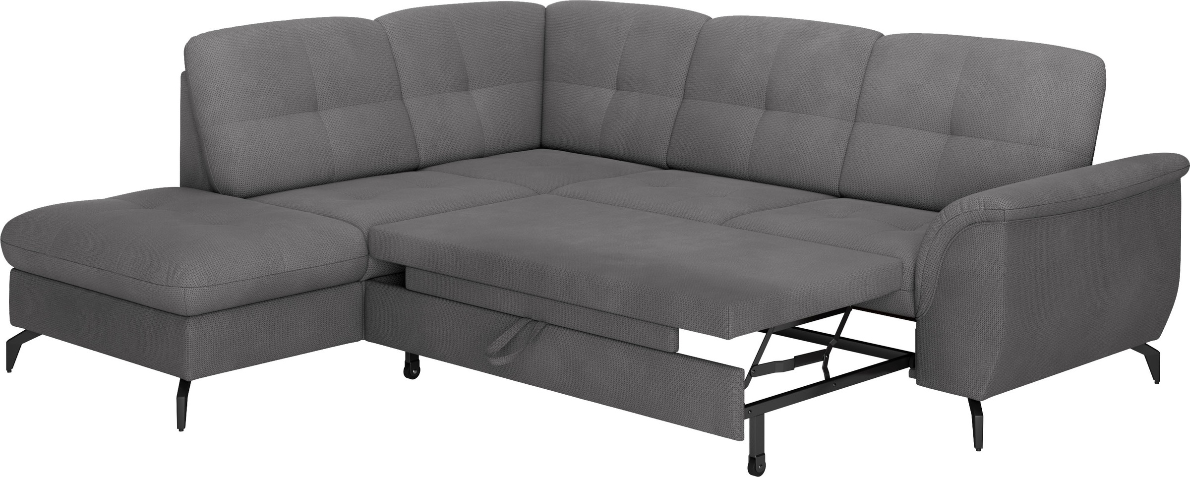 sit&more Ecksofa »Zora L-Form«, wahlweise mit Bettfunktion und Bettkasten