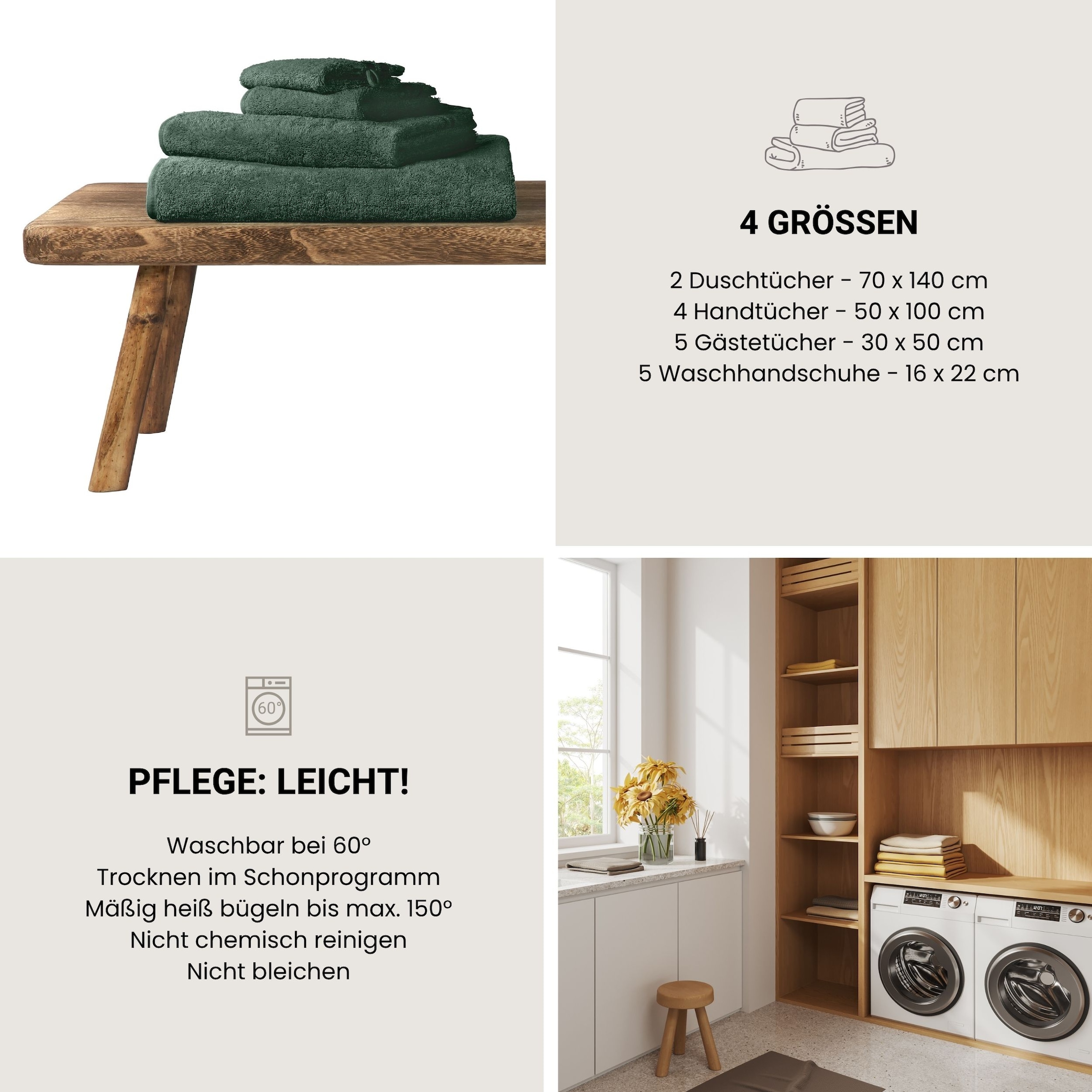 Schiesser Handtücher »Skyline Color aus 100 % Baumwolle mit eleganter Streifenbordüre« OEKO-TEX® MADE IN GREEN