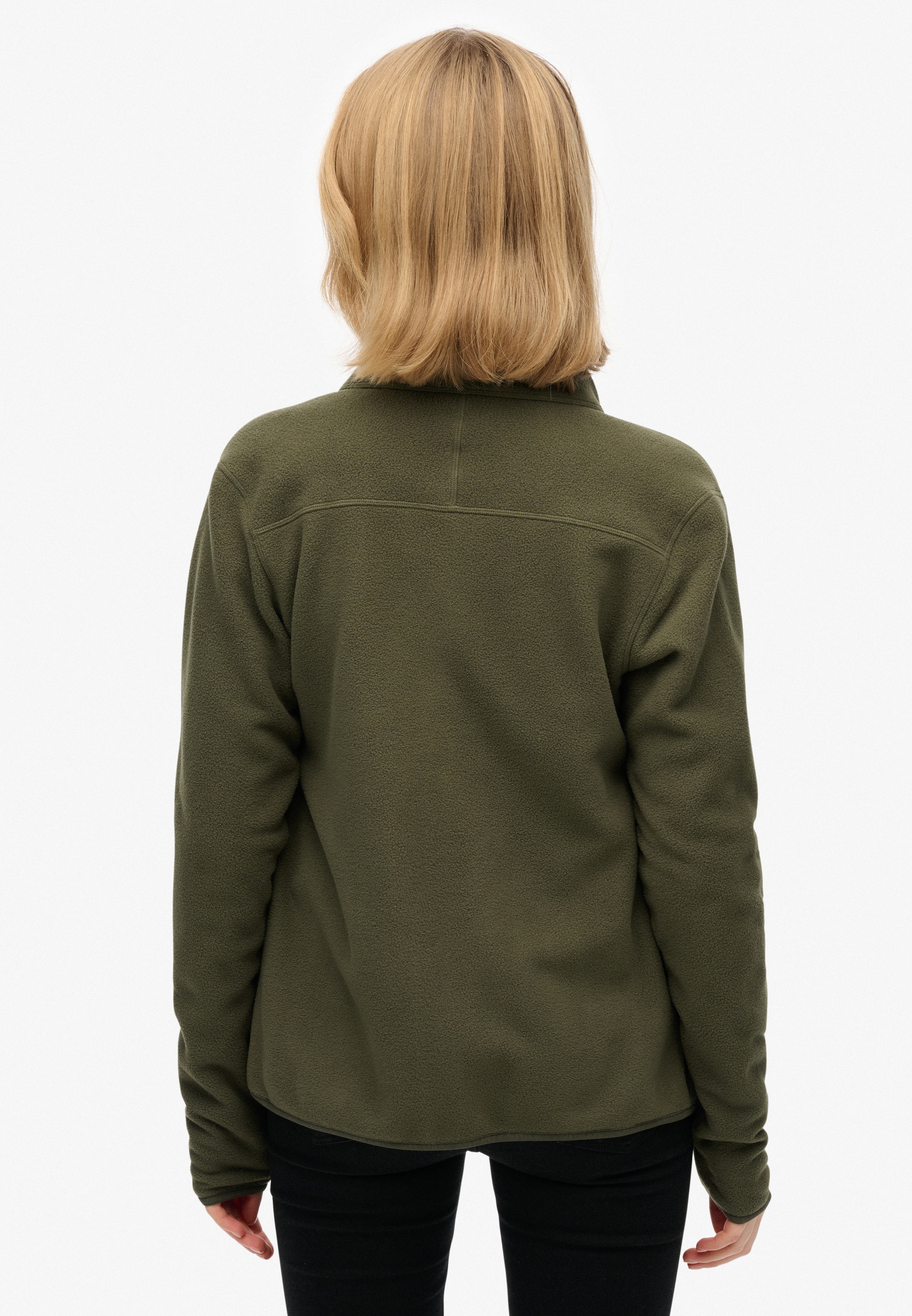 Superdry Fleecejacke »POLAR FLEECE FULL ZIP« ohne Kapuze