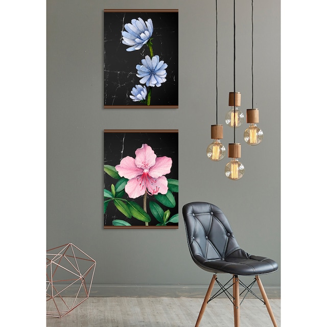 queence Leinwandbild »Blaue Blüte«, 50x70 cm online bei OTTO