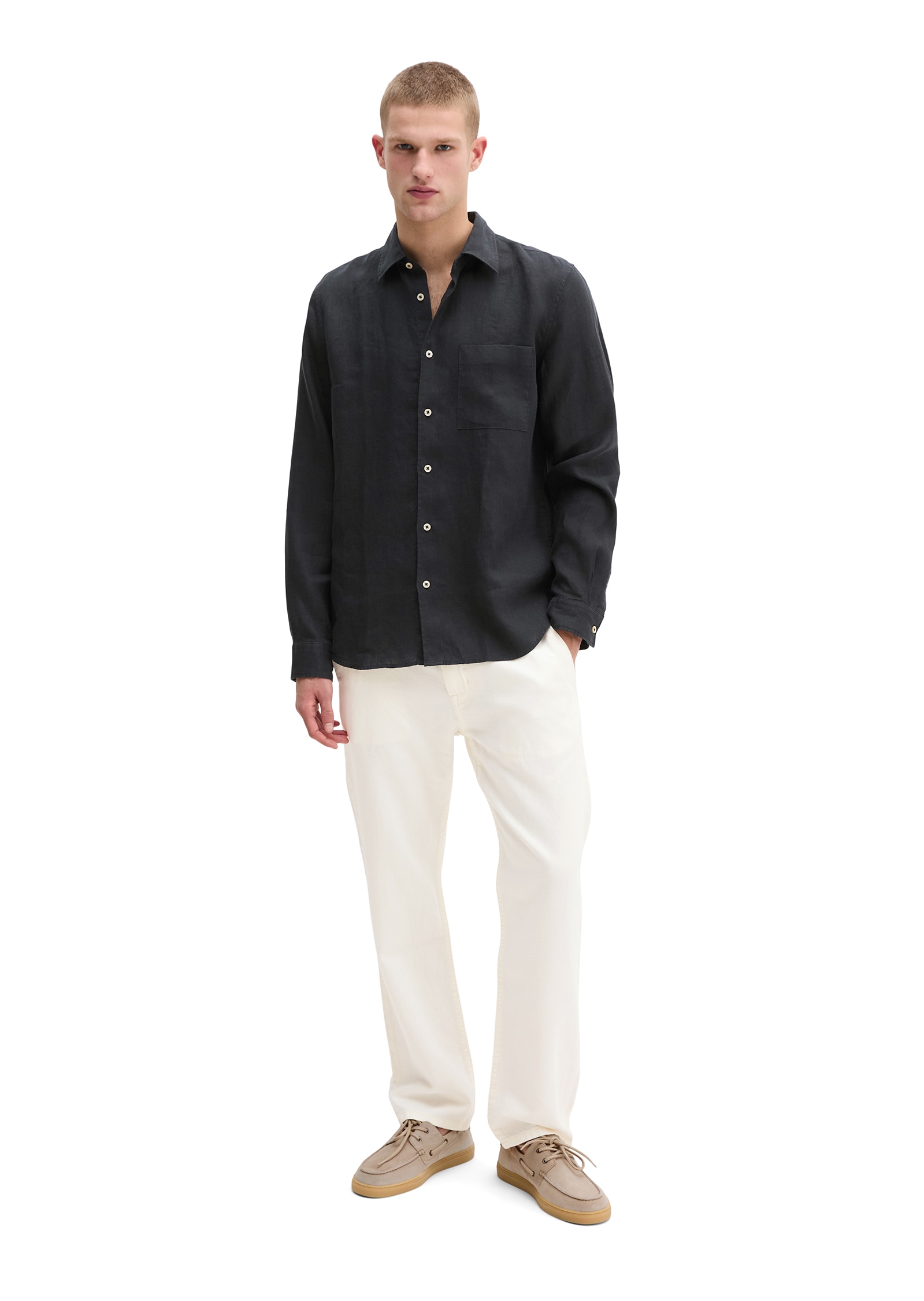 Marc O'Polo Leinenhemd im klassisch cleanen Look