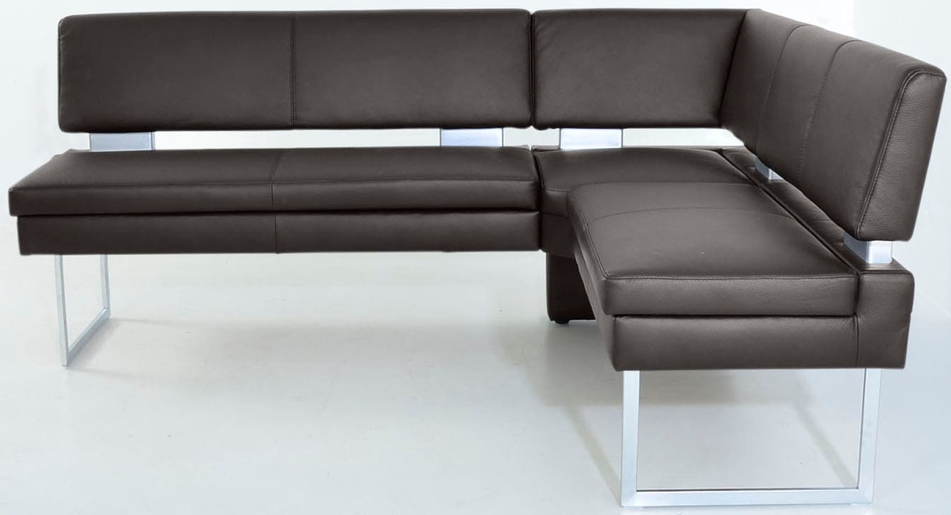 K+W Komfort & Wohnen Eckbank langer Schenkel links oder rechts, mit dekorativen Distanzhalter