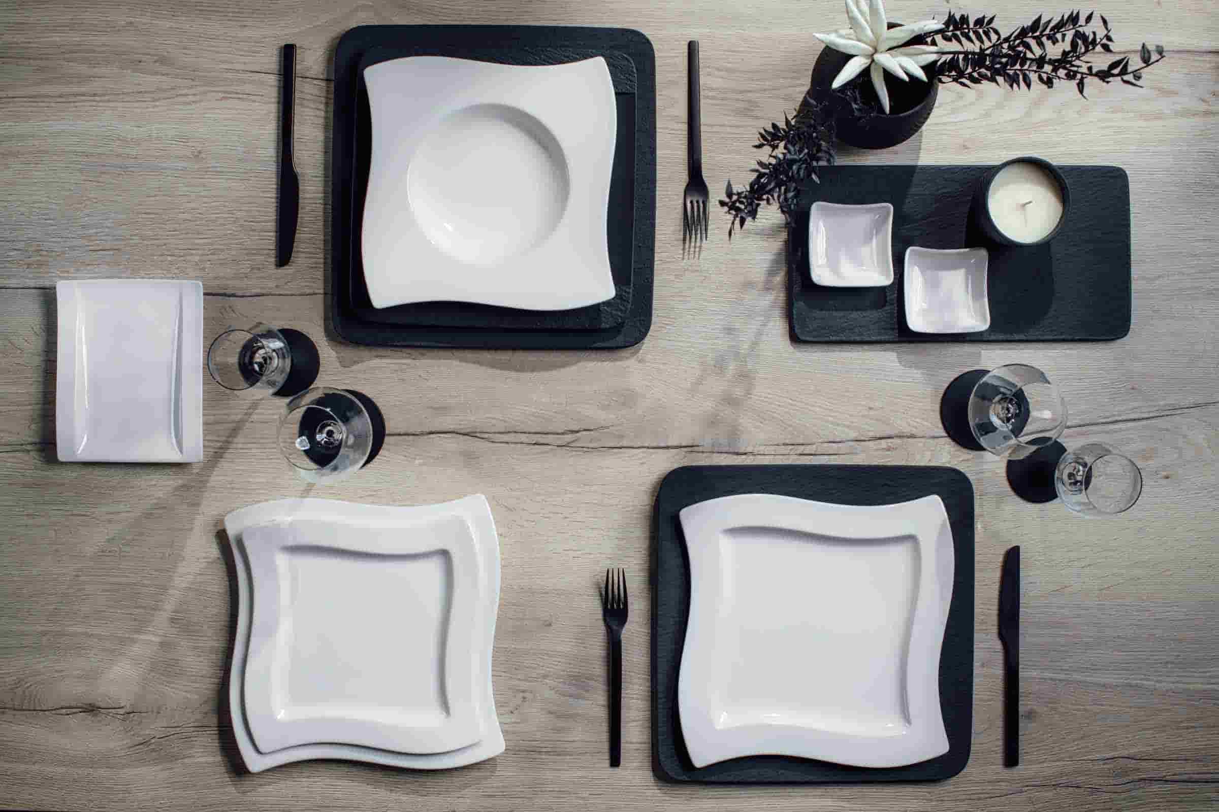 Villeroy & Boch Suppenteller »Suppenteller NewWave ø 24 cm 4er Set weiß«