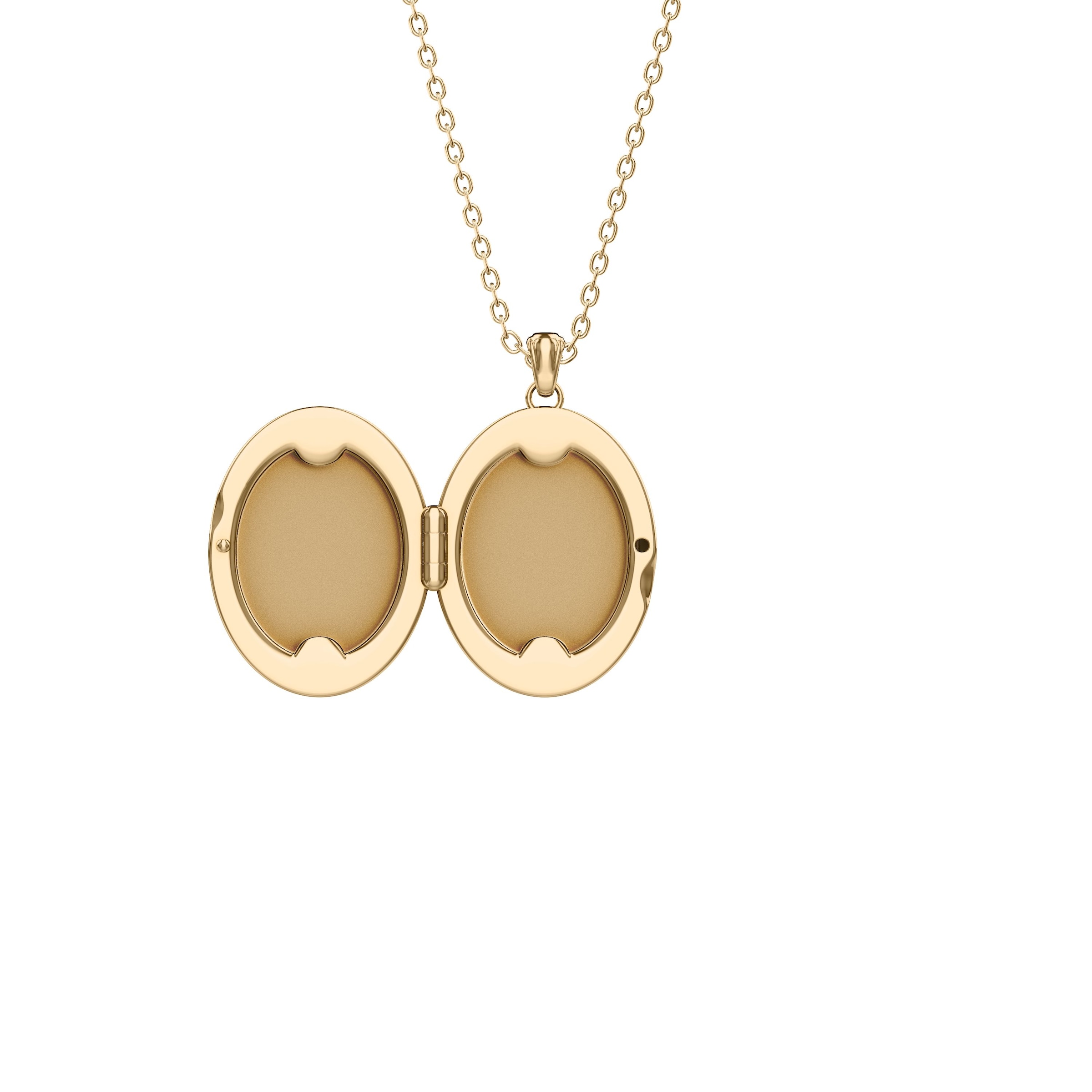 Fossil Kette mit Anhänger »Schmuck Geschenk Edelstahl Medaillon zum Öffnen Blume Sutton« mit Perlmutt