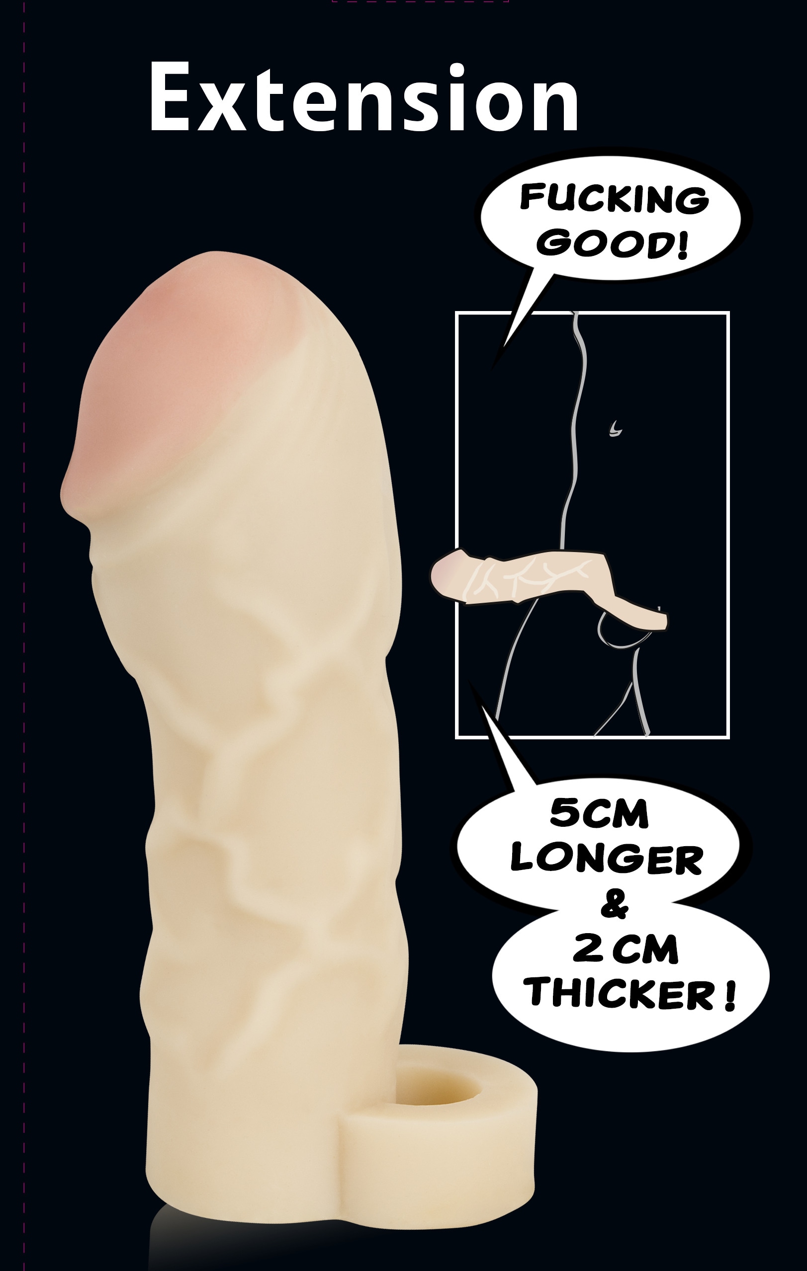 You2Toys Penishülle »Penishülle Thicker & Bigger Extension«